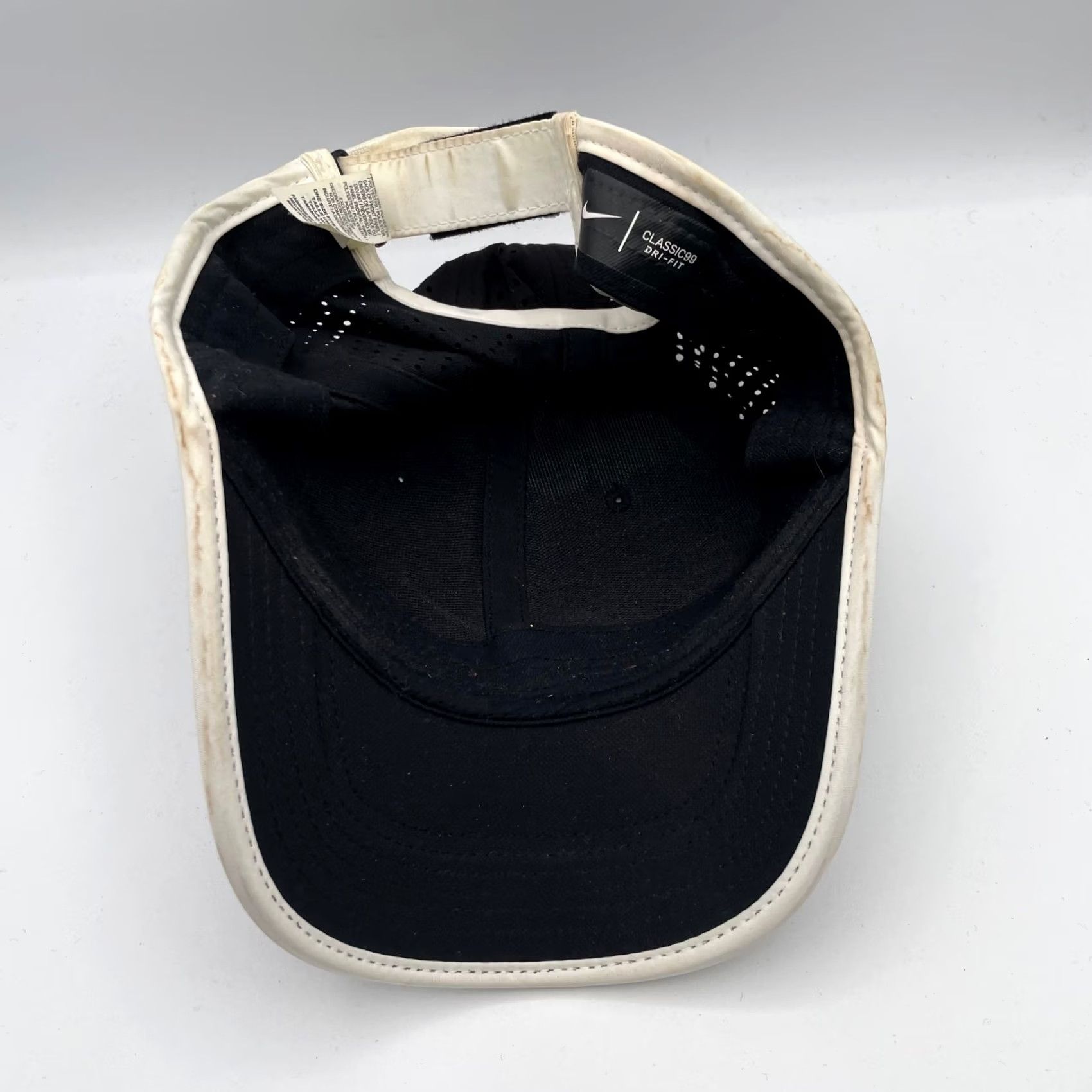 Nike Nike Hat Cap Black White Dri Fit Classic 99 Performance Running Mens Size ONE SIZE - 7 Thumbnail