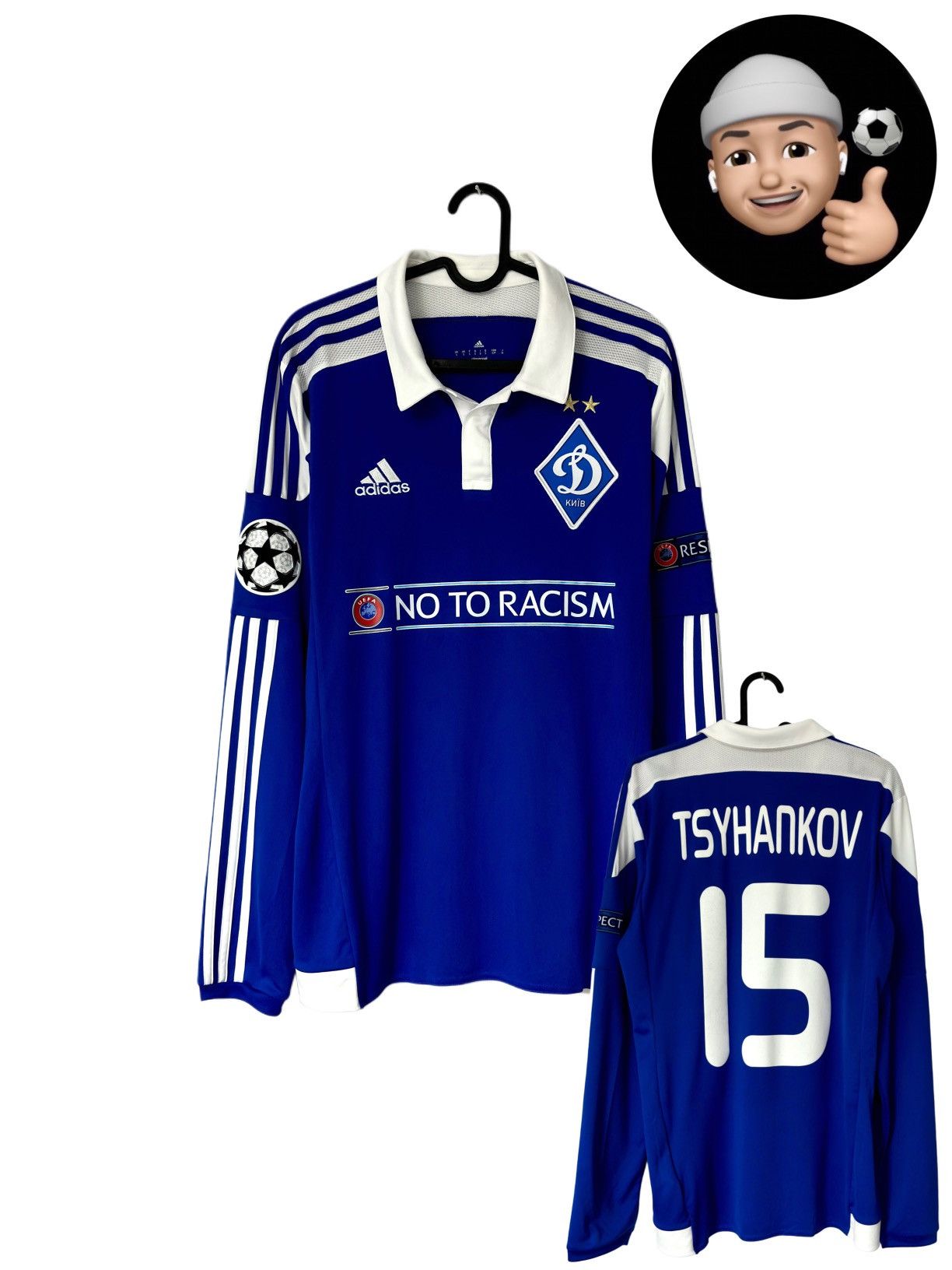 2015 2016 GAME ISSUE Dynamo Kyiv Tsygankov Adidas Kit Jersey