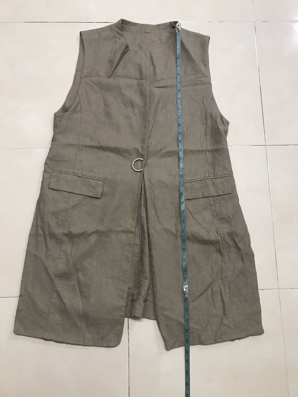 Designer × Japanese Brand CHARABIA PARIS LINEN SLEEVELESS JACKET Size S / US 4 / IT 40 - 12 Thumbnail