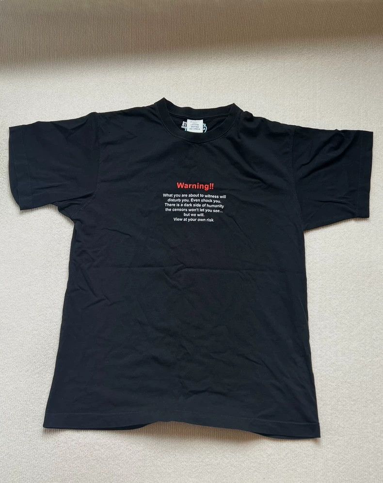 Vetements Vetements Warning 19AW Collection Short-Sleeve T-Shirt - dmc Size US M / EU 48-50 / 2 - 1 Thumbnail