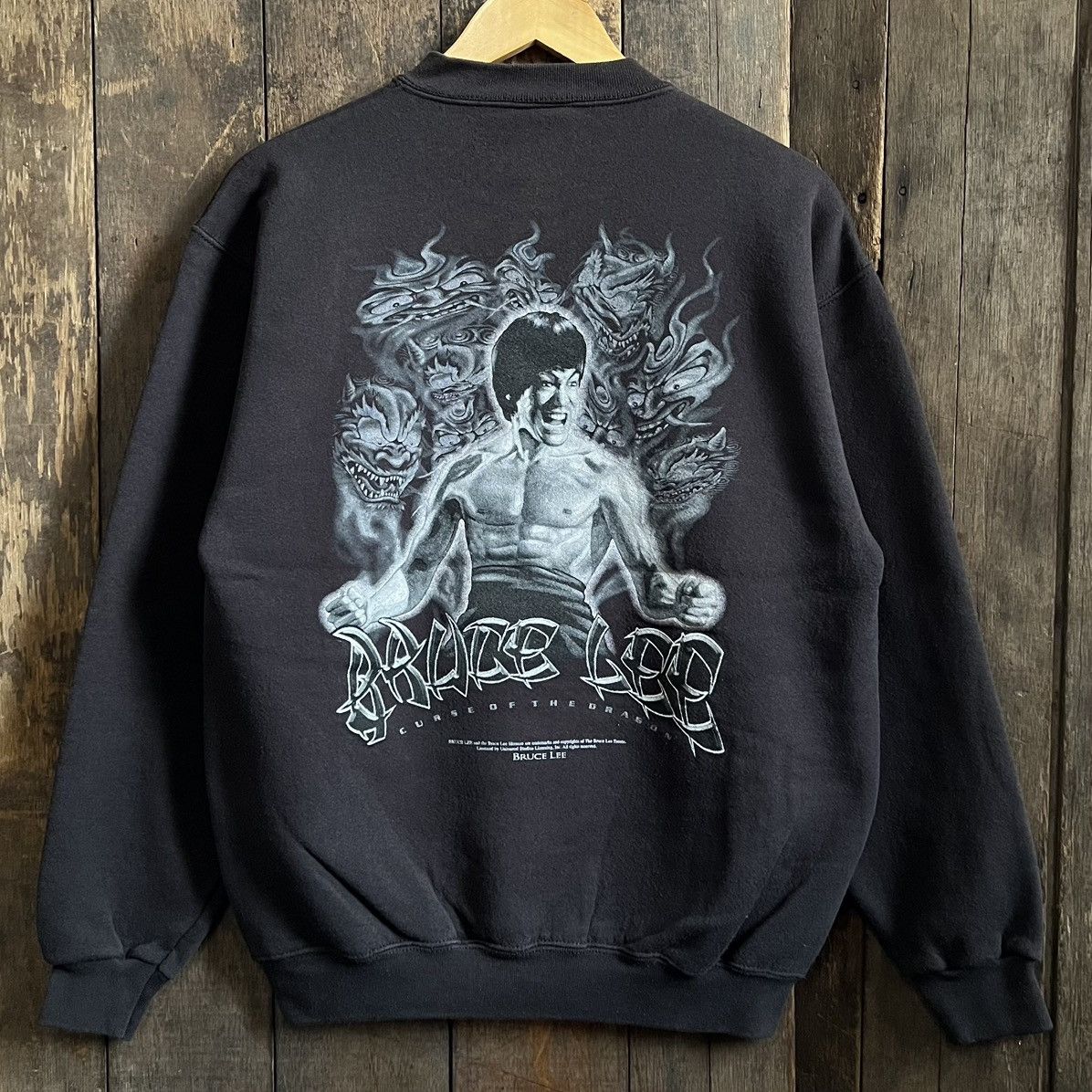 Tultex Vintage Bruce Lee Crewneck Sweatshirt Size US M / EU 48-50 / 2 - 1 Thumbnail