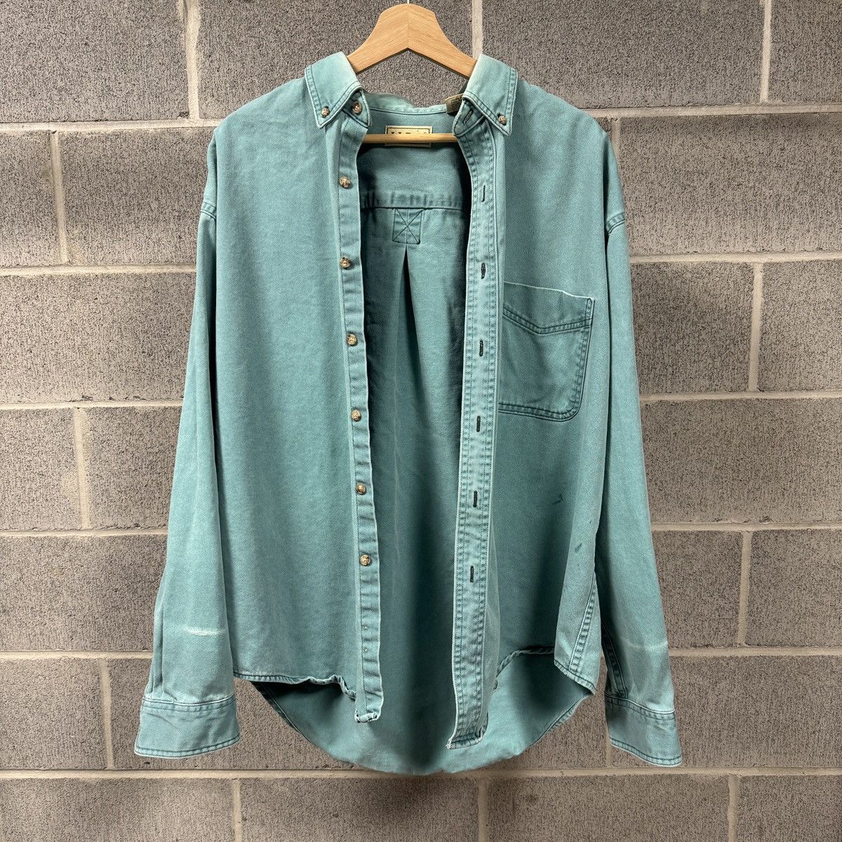 Vintage LL Bean Thrashed Faded Distressed Shirt ERD Grunge Chrome Size US L / EU 52-54 / 3 - 1 Thumbnail
