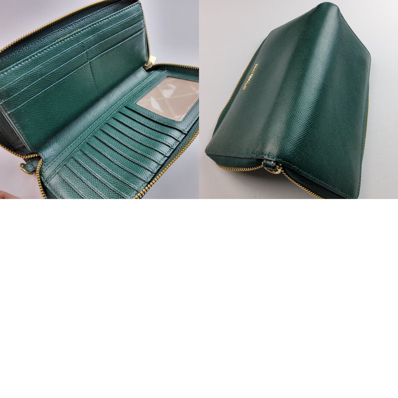 Michael Kors Michael Kors Womens Green Leather Zip Around Wallet Size ONE SIZE - 8 Thumbnail