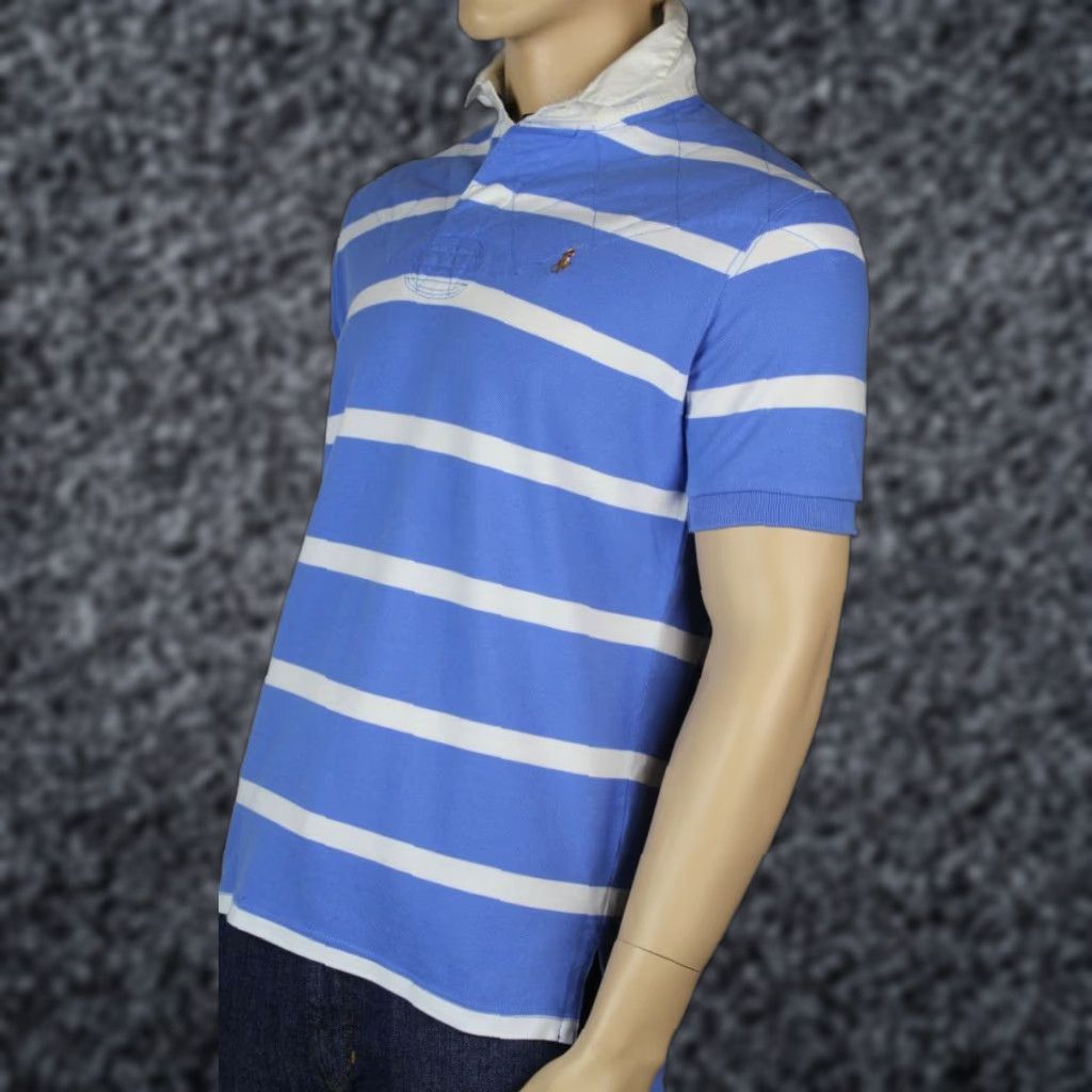 Polo Ralph Lauren Polo Ralph Lauren Rugby Polo Shirt - Small S Blues White Stripe Pony NWT (Men) Size US S / EU 44-46 / 1 - 1 Thumbnail