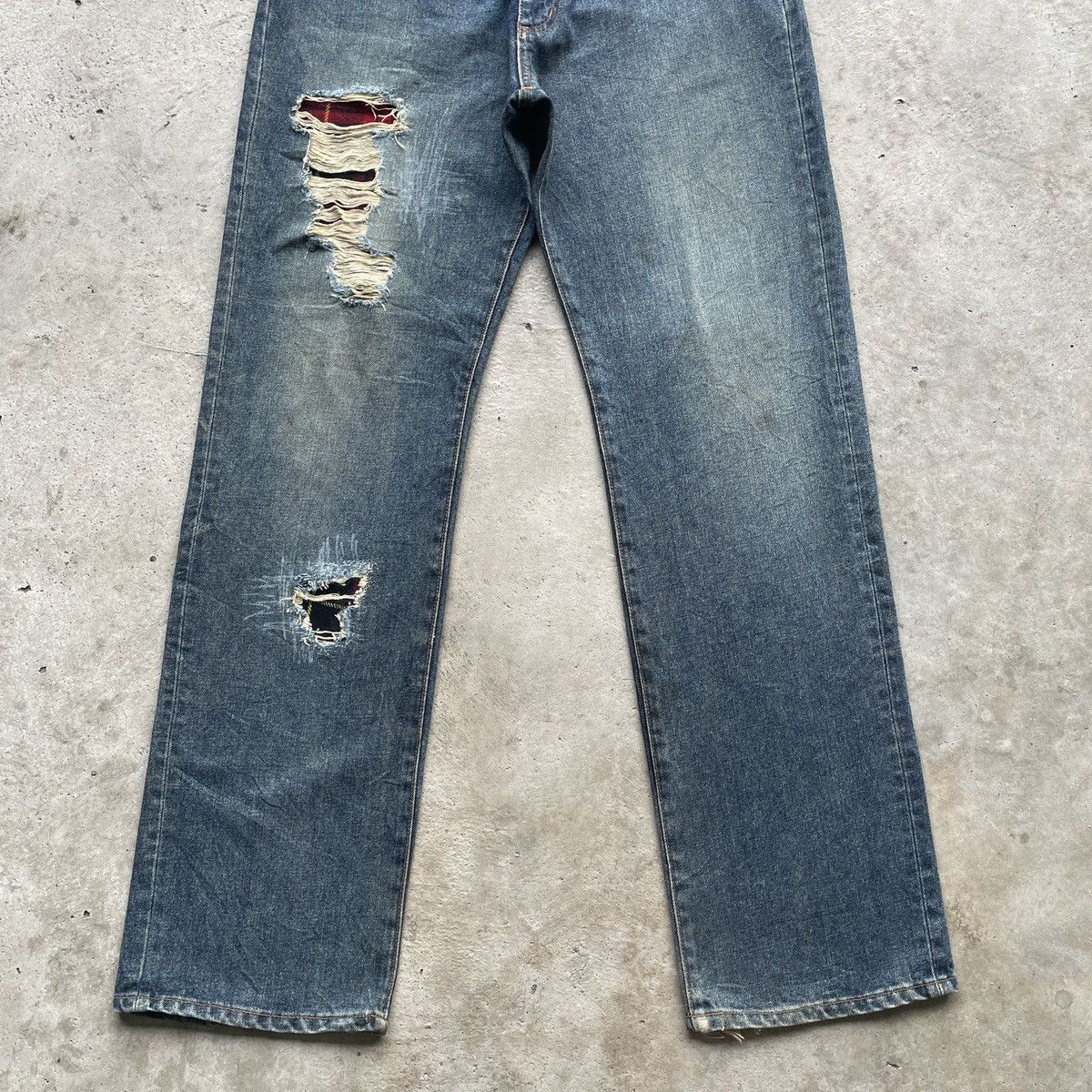 Wrangler Vintage Wrangler Mud Washed Faded Jeans Denim Pants W30 Size US 30 / EU 46 - 4 Thumbnail