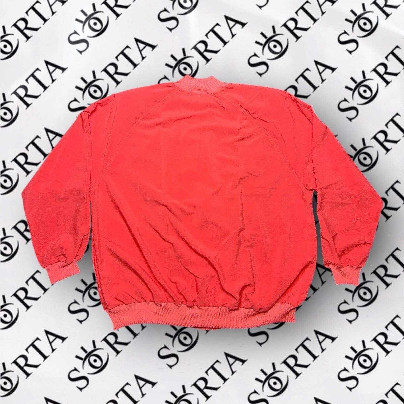Prince VTG 1993 Prince Tennis Salmon Pink Zip Up Windbreaker NWT Size L / US 10 / IT 46 - 2 Thumbnail