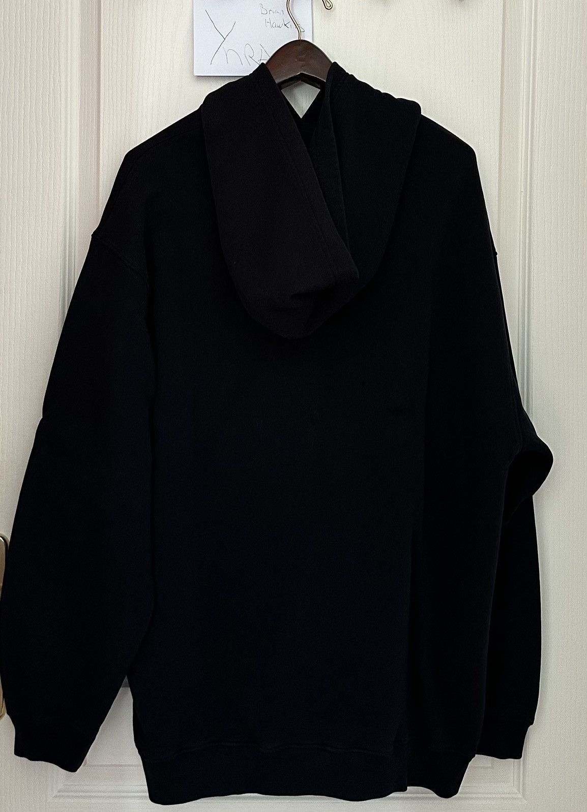 Balenciaga Balenciaga Oversized Interlocked BB Hoodie Black/Yellow Size US XL / EU 56 / 4 - 7 Thumbnail