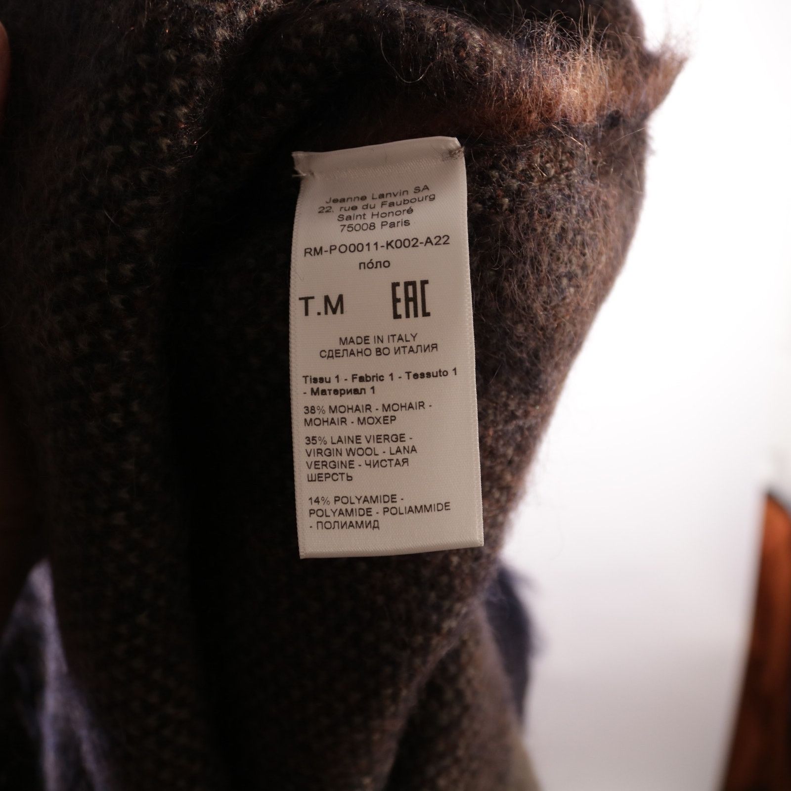 Lanvin Lanvin Abstract Print Mohair Sweater Medium Brand New Size US M / EU 48-50 / 2 - 6 Thumbnail