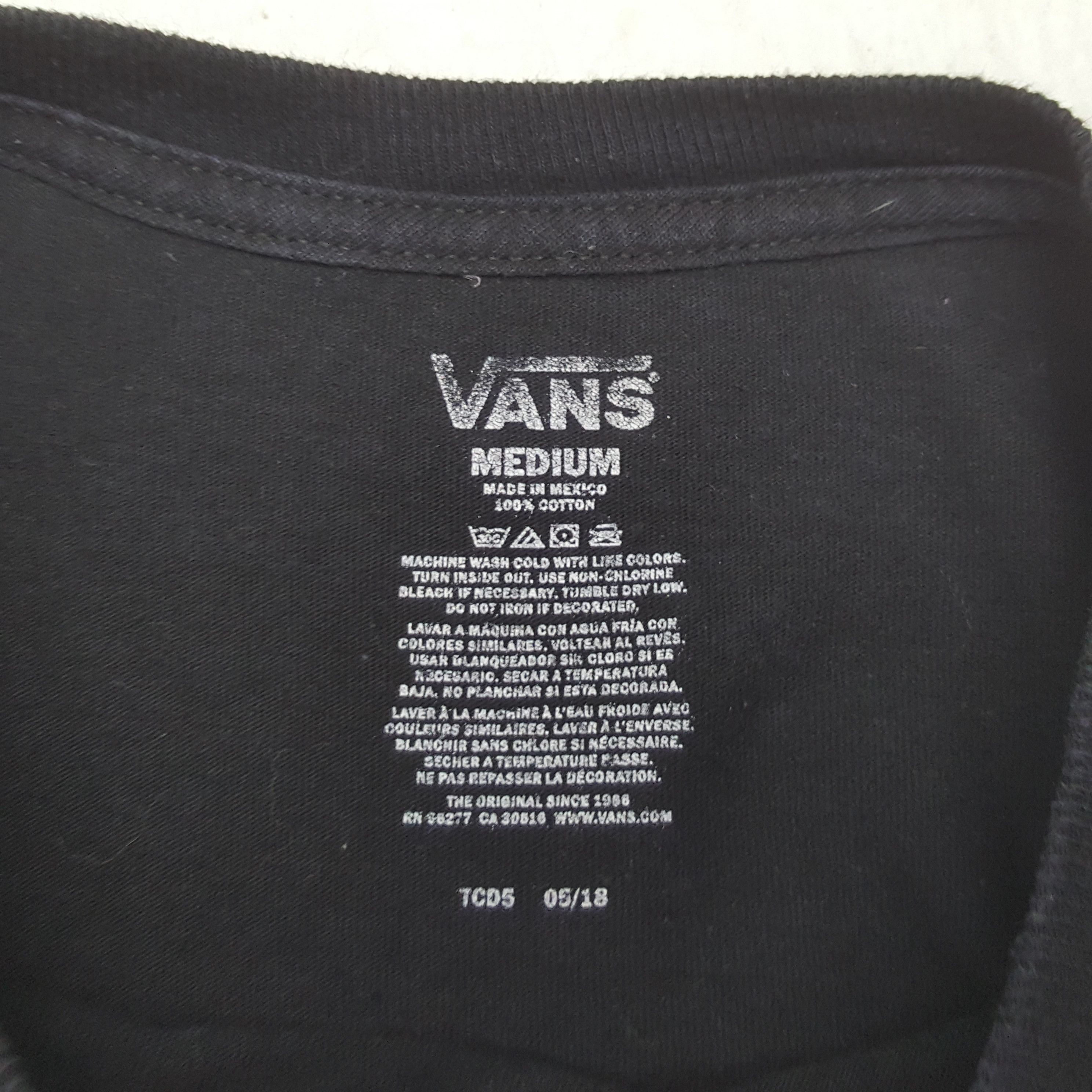 Vans Vans Streetwear Skateboard Style Tshirt RR19 Size US M / EU 48-50 / 2 - 4 Thumbnail