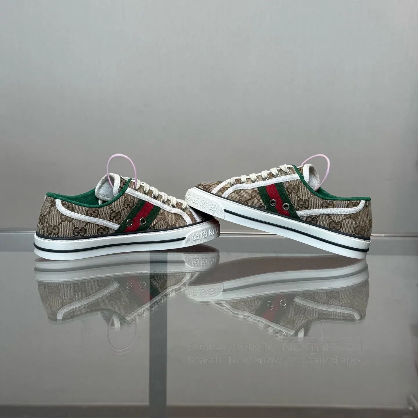 Gucci Guicci 1977 Double-G Full-Print Old-Fashioned Board Shoes Size US 4.5 / IT 34.5 - 6 Thumbnail
