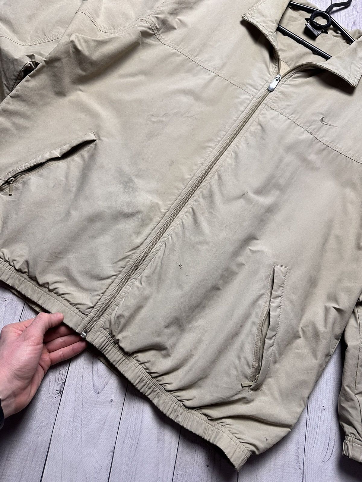 Nike × Vintage Vintage Nike light jacket logo size XL distressed big swoosh Size US XL / EU 56 / 4 - 6 Thumbnail