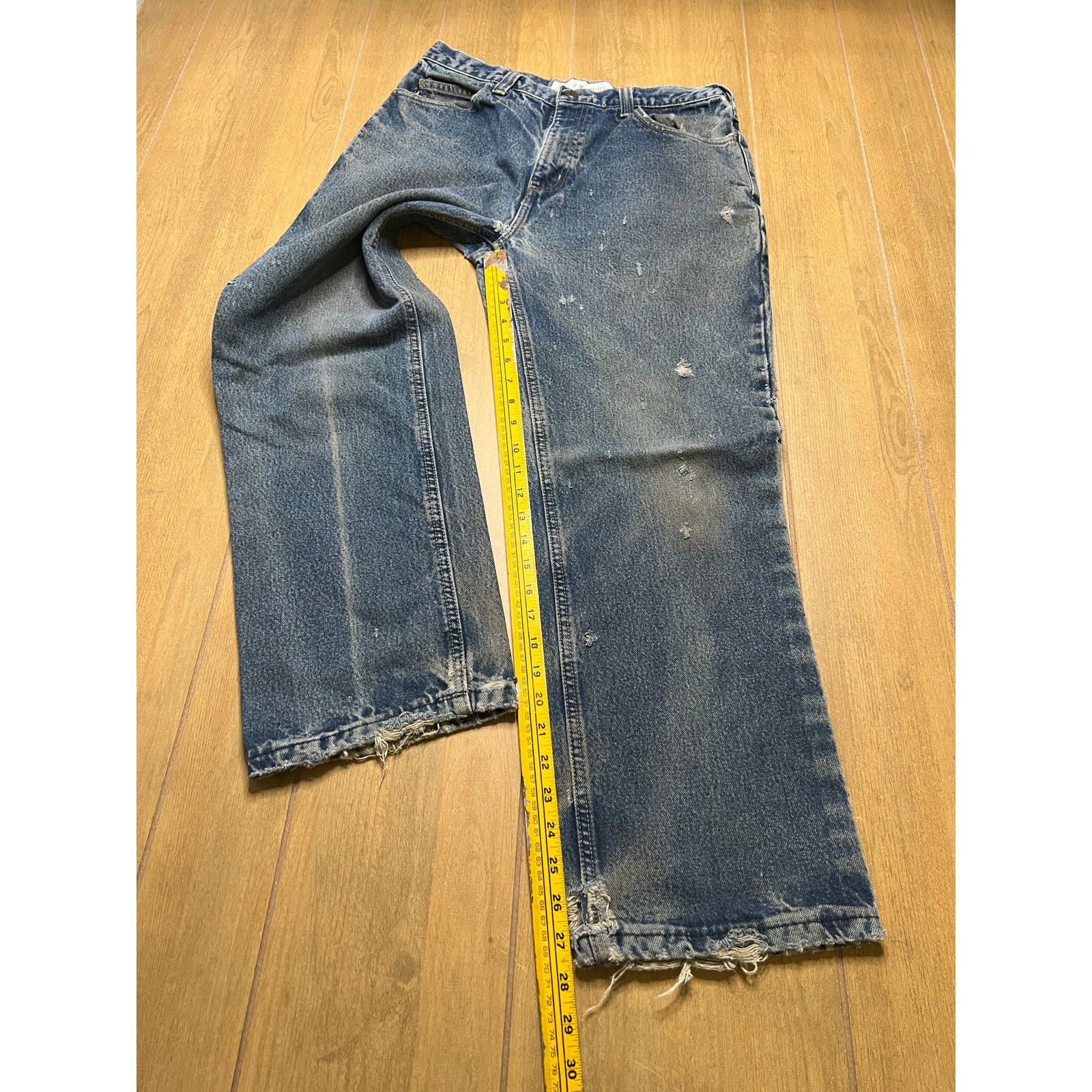 Carhartt Vintage Carhartt FR Actual Sz 30x28 Men’s Blue Denim Y2K Size US 32 / EU 48 - 8 Thumbnail