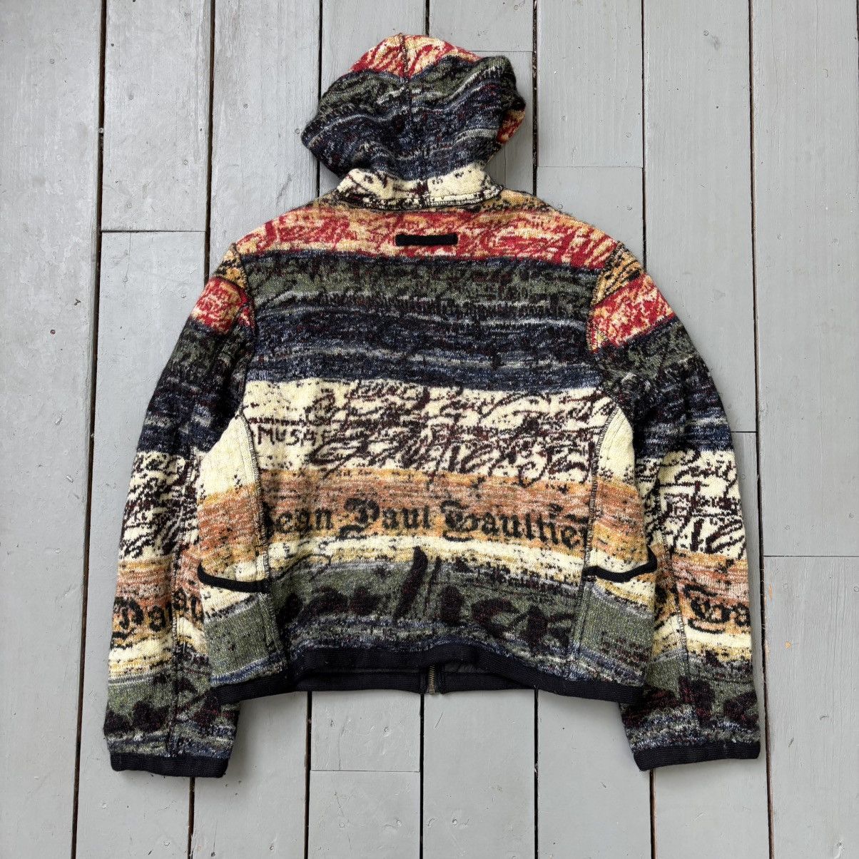 Jean Paul Gaultier 90s Tapestry Jacquard Knit Jacket Size US M / EU 48-50 / 2 - 4 Thumbnail