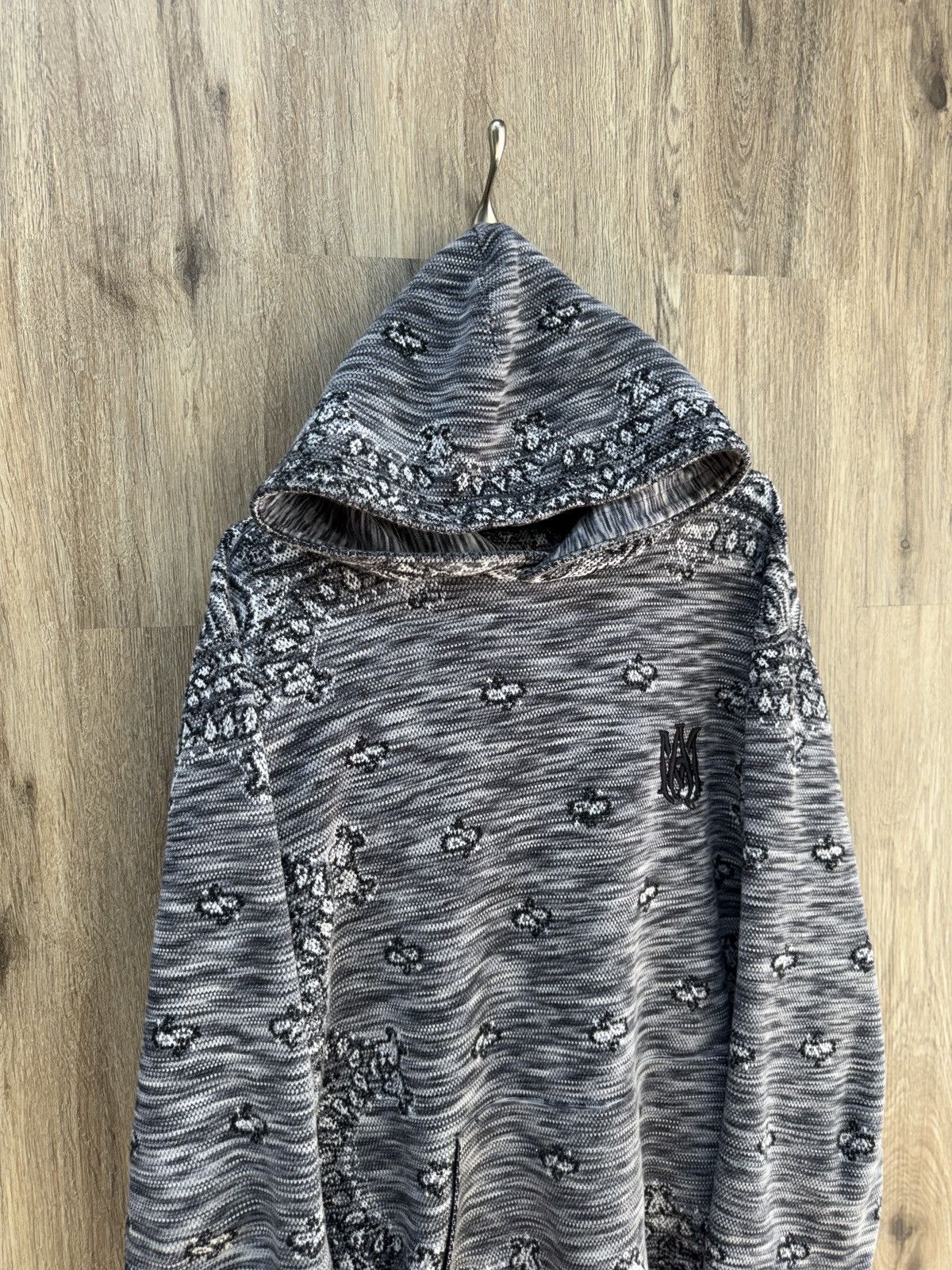 Amiri Amiri Bandana Grey Hoodie Size US XXL / EU 58 / 5 - 2 Thumbnail