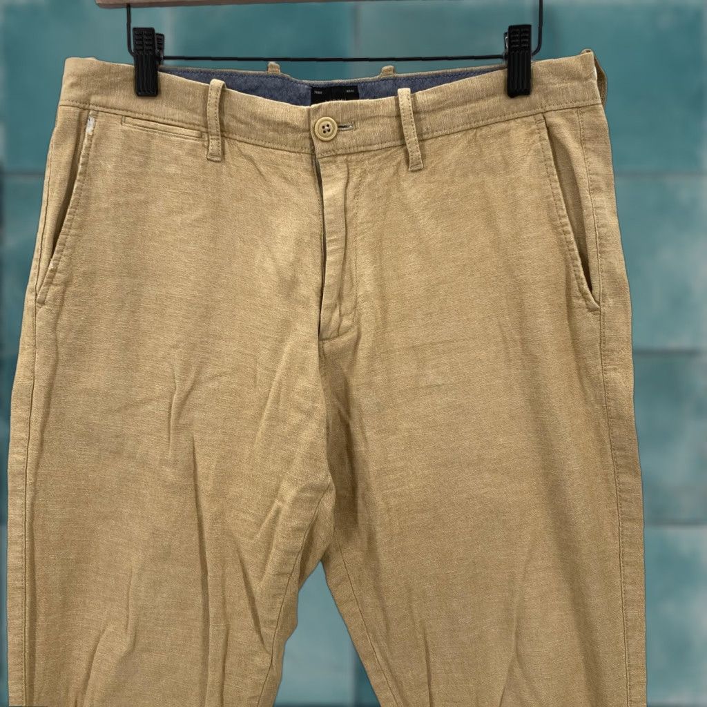 J.Crew J.CREW 770 Straight Chino Pants Mens 30x30 Khaki Tan Cotton Linen Stretch Casual Beige Size US 30 / EU 46 - 1 Thumbnail