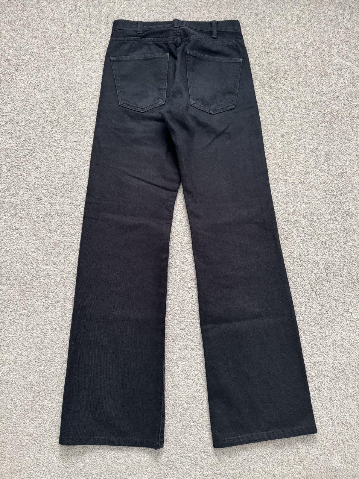 Celine SS20 Celine by Hedi Slimane Black Serge Flared Denim Jeans Size US 26 / EU 42 - 8 Thumbnail