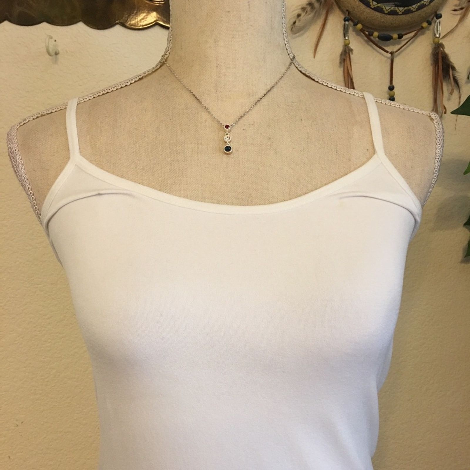 Tommy Hilfiger Tommy Hilfiger glass stone pendant on chain Size ONE SIZE - 3 Thumbnail