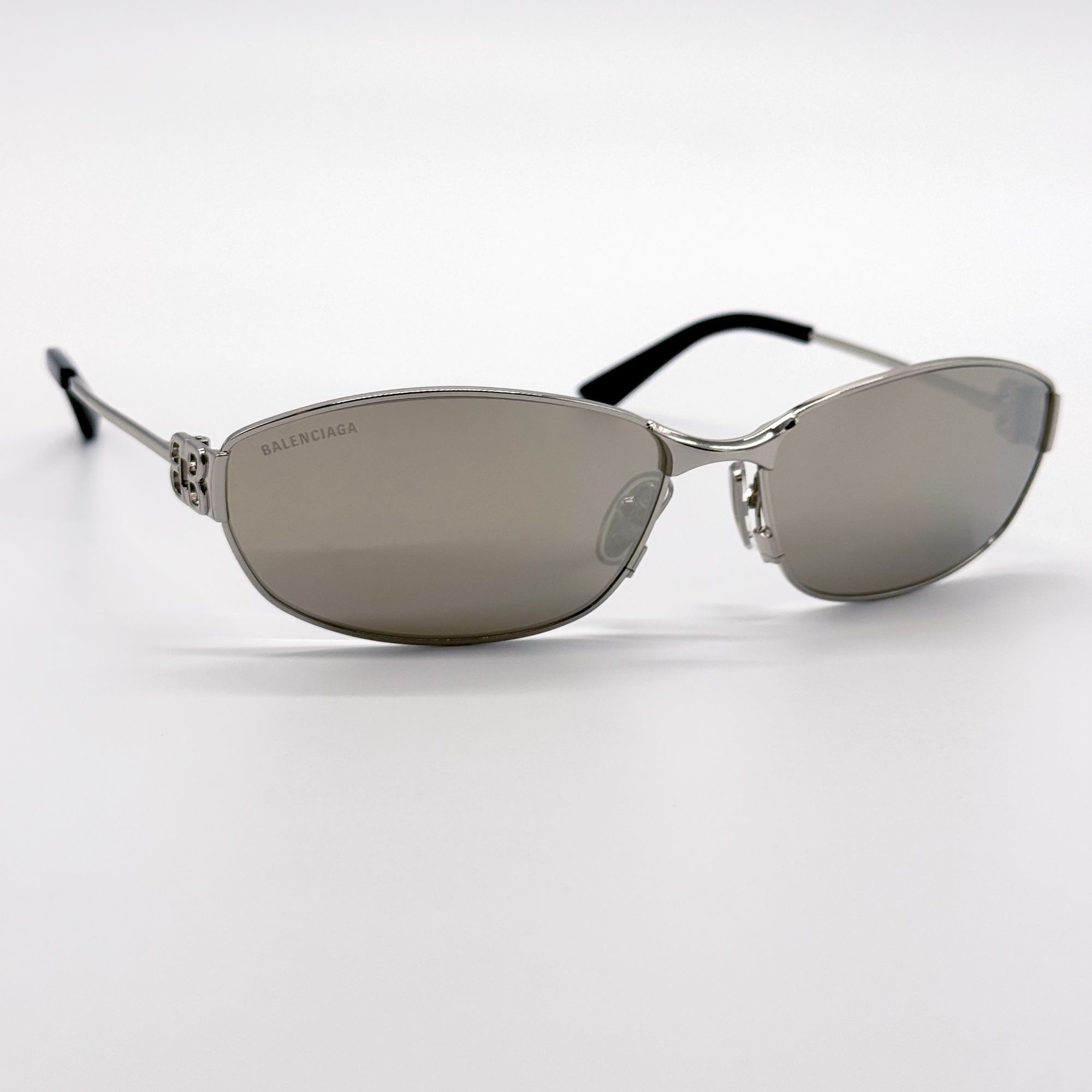 Balenciaga NEW BALENCIAGA BB0336S 006 SUNGLASSES SILVER WOMEN EYEWEAR Size ONE SIZE - 6 Thumbnail