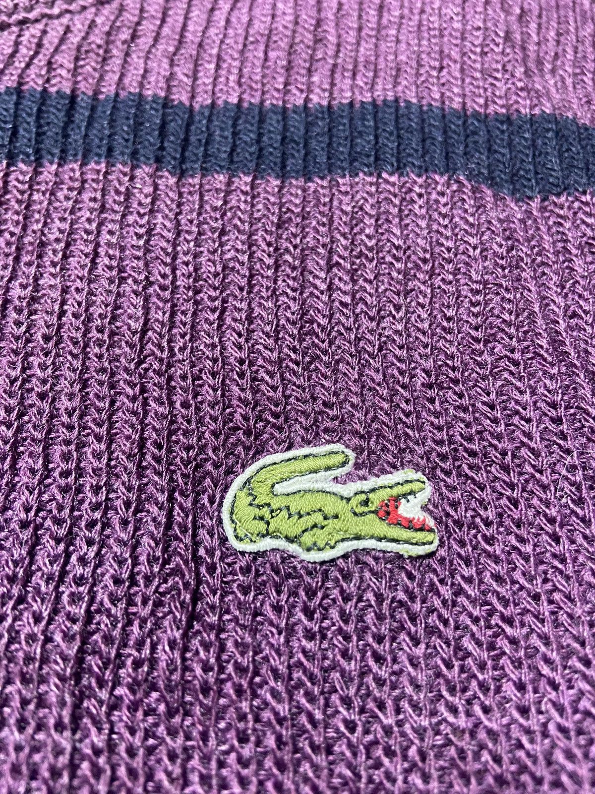 Lacoste × Vintage VINTAGE 90s LACOSTE WOOL KNITTED SWEATER MADE IN FRANCE Size US M / EU 48-50 / 2 - 4 Thumbnail