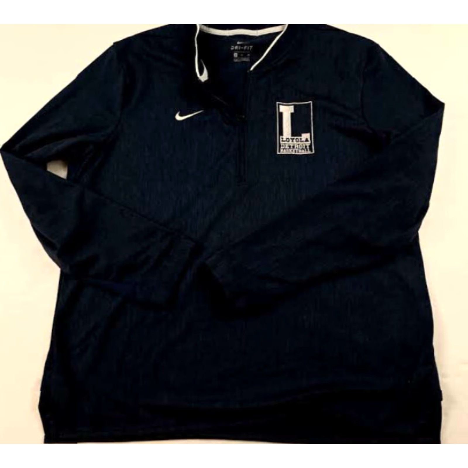 Nike Loyola Detroit Nike Dri-Fit 1/4 Zip Windbreaker Jacket XL Gray Mens Basketball Size US XL / EU 56 / 4 - 3 Thumbnail