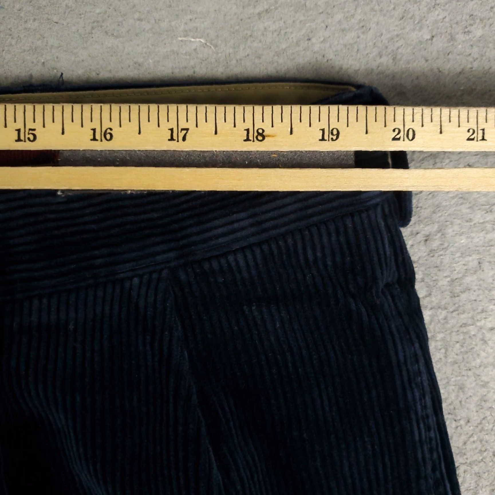 Ralph Lauren Ralph Lauren Pants Mens 40x30 Navy Blue Corduroy Straight Cuffed Pleated Chino Size US 40 / EU 56 - 3 Thumbnail
