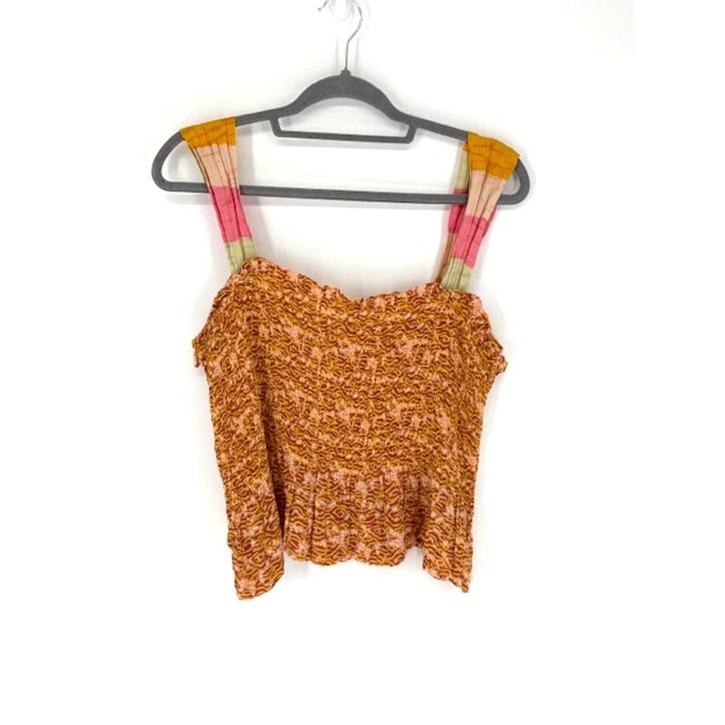 Scotch & Soda Scotch & Soda Smocked Peplum Beach Tank Top Size S / US 4 / IT 40 - 4 Thumbnail