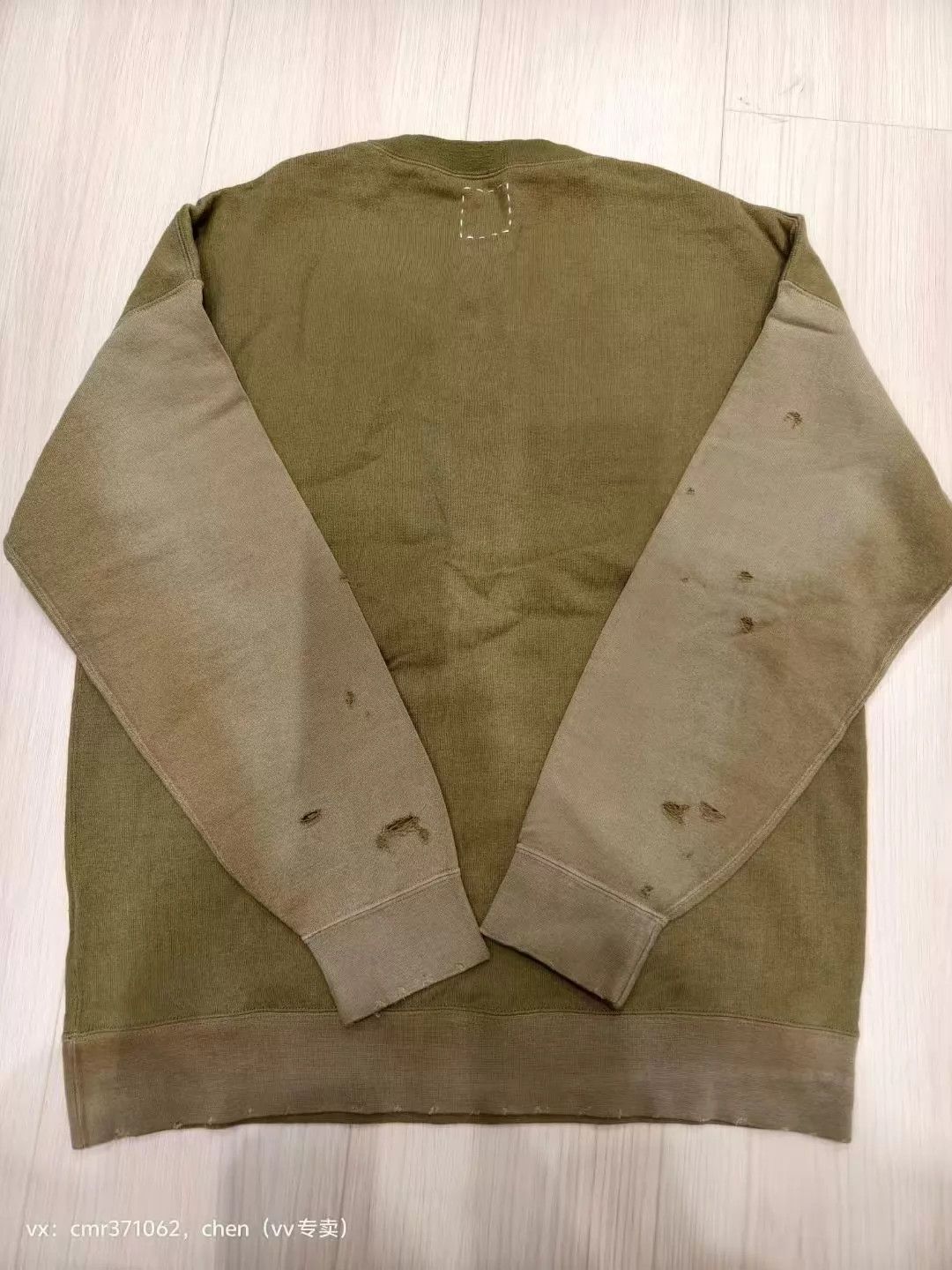 Visvim visvim 20SS Jumbo Sweat Crash Olive 2 (9/10) Fleece Lined Size US M / EU 48-50 / 2 - 5 Thumbnail