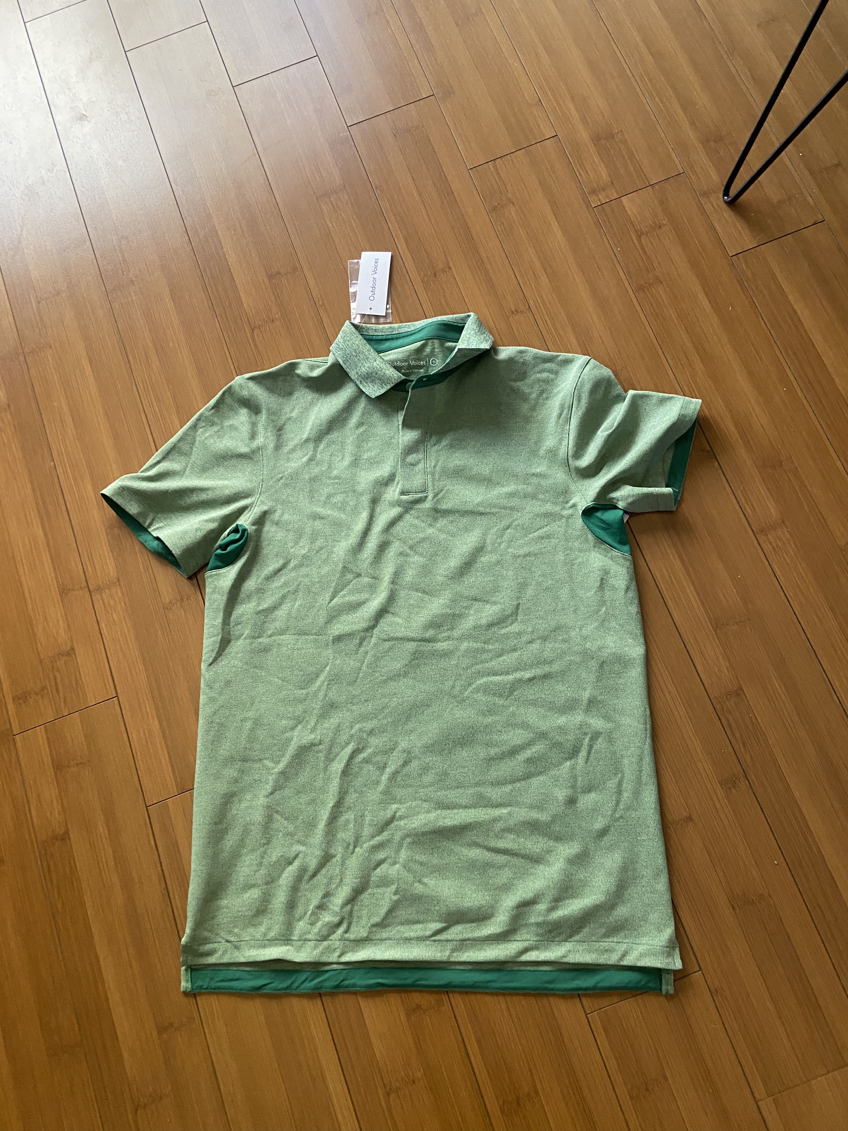 Outdoor Voices Outdoor Voices Green Polo Golf Casual Active Shirt Mens S Size US S / EU 44-46 / 1 - 1 Thumbnail