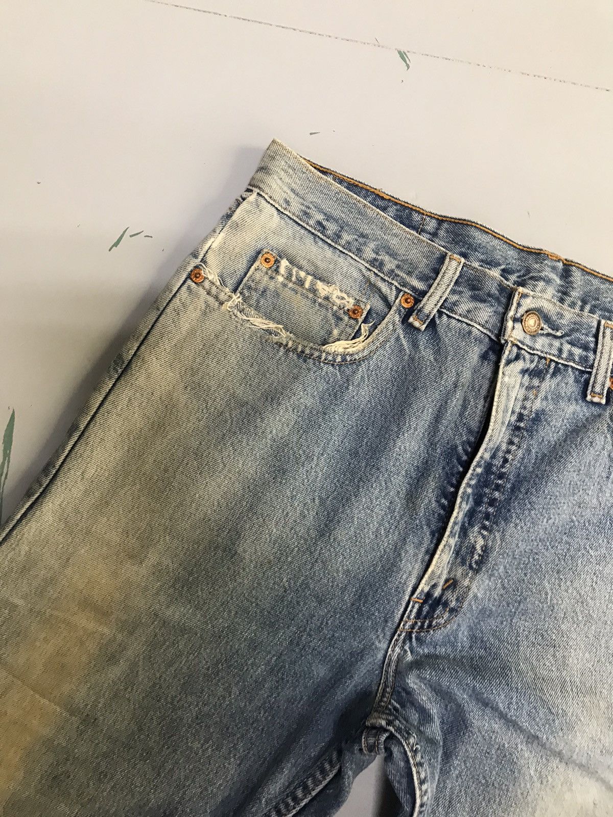 Levi's Vintage Levi’s 615 orange tab damaged denim Size US 36 / EU 52 - 6 Thumbnail