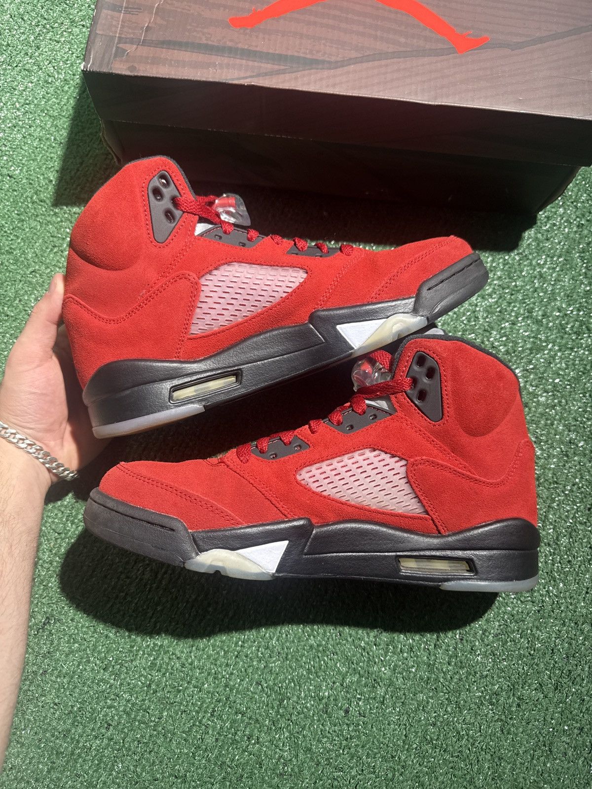 Jordan Brand Jordan 5 Raging Bull Red 2021 Size US 8 / EU 41 - 4 Thumbnail