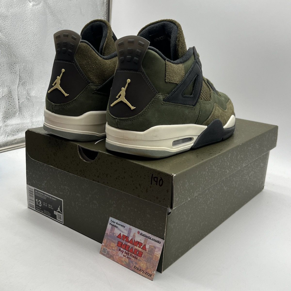 Jordan Brand Air Jordan 4 Craft Olive Size US 13 / EU 46 - 5 Thumbnail