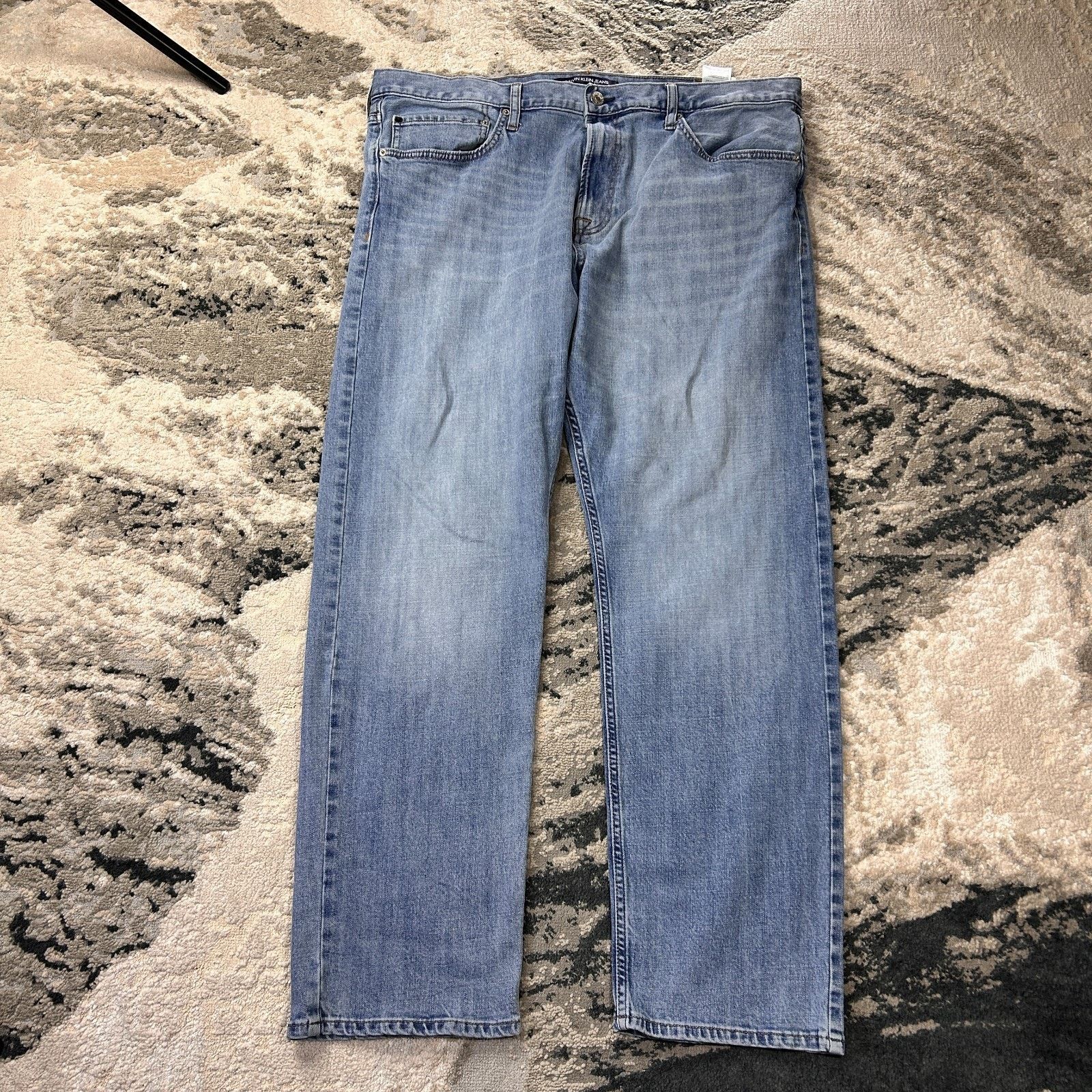 Calvin Klein Calvin Klein Straight Jeans Mens 40x32 Blue Denim Cotton Size US 40 / EU 56 - 1 Thumbnail