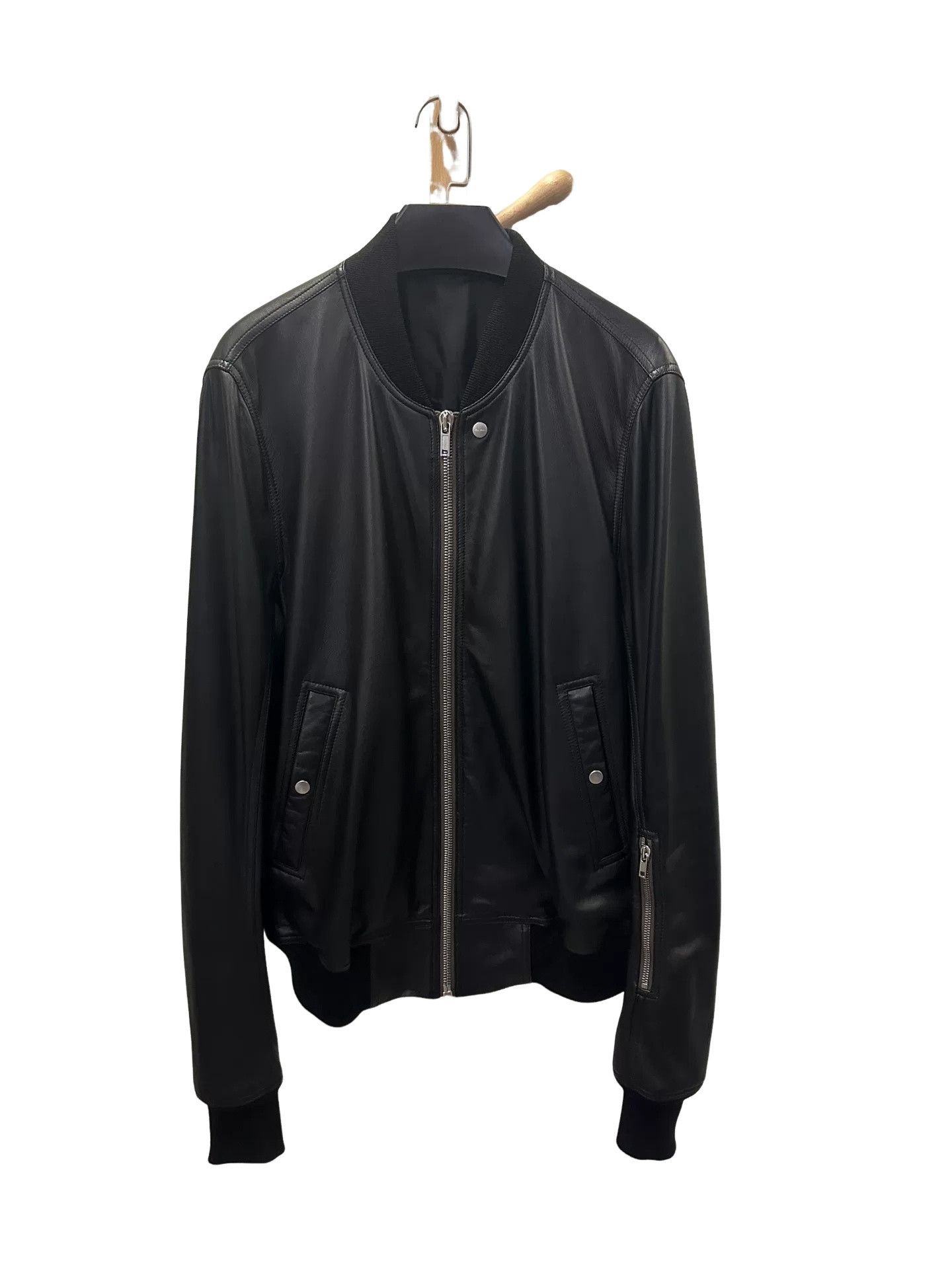 Rick Owens NEW Rick Owens Cyclops Men's Leather Raglan Bomber