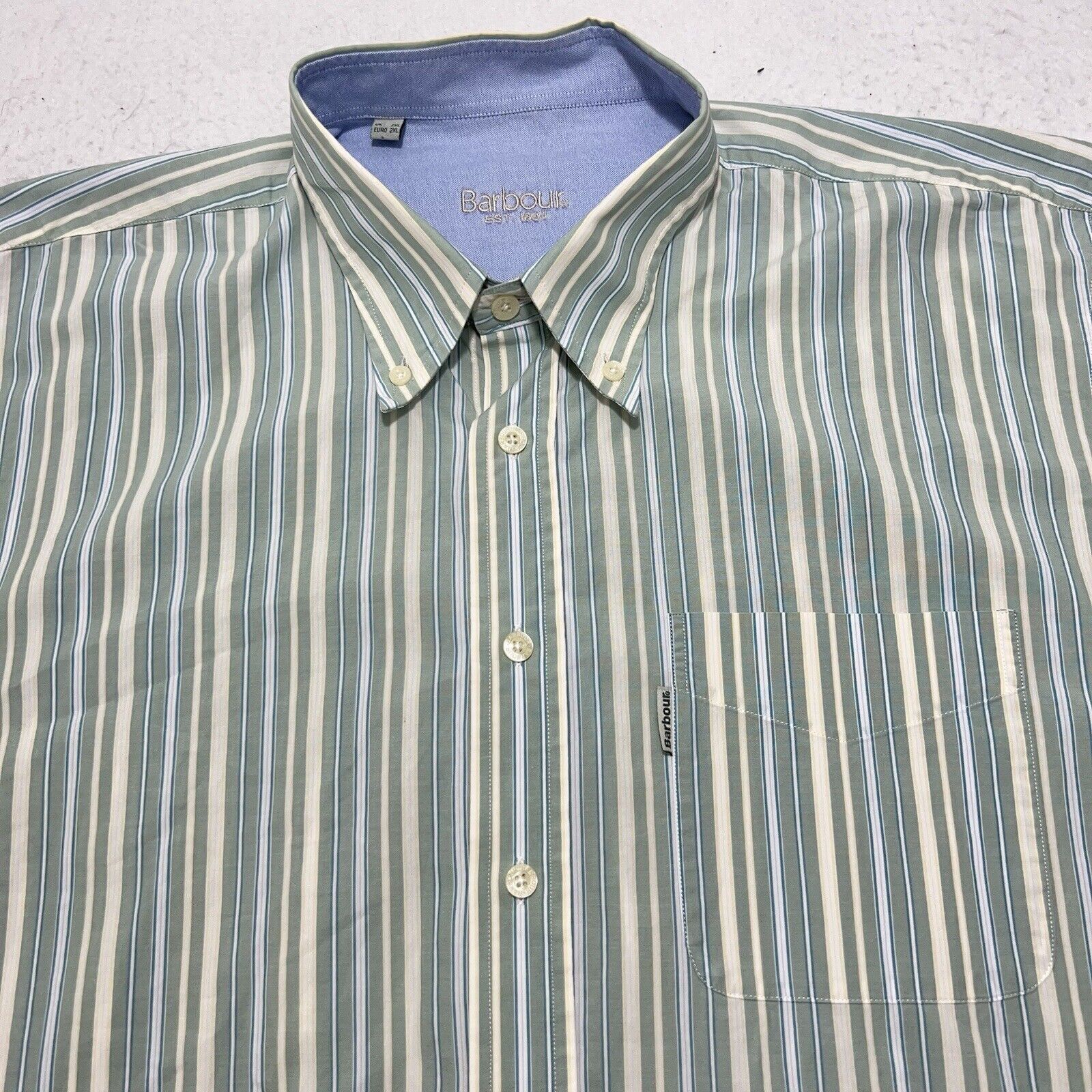 Barbour Barbour Men's XXL Long Sleeve Button Up Dress Shirt Size US XXL / EU 58 / 5 - 2 Thumbnail