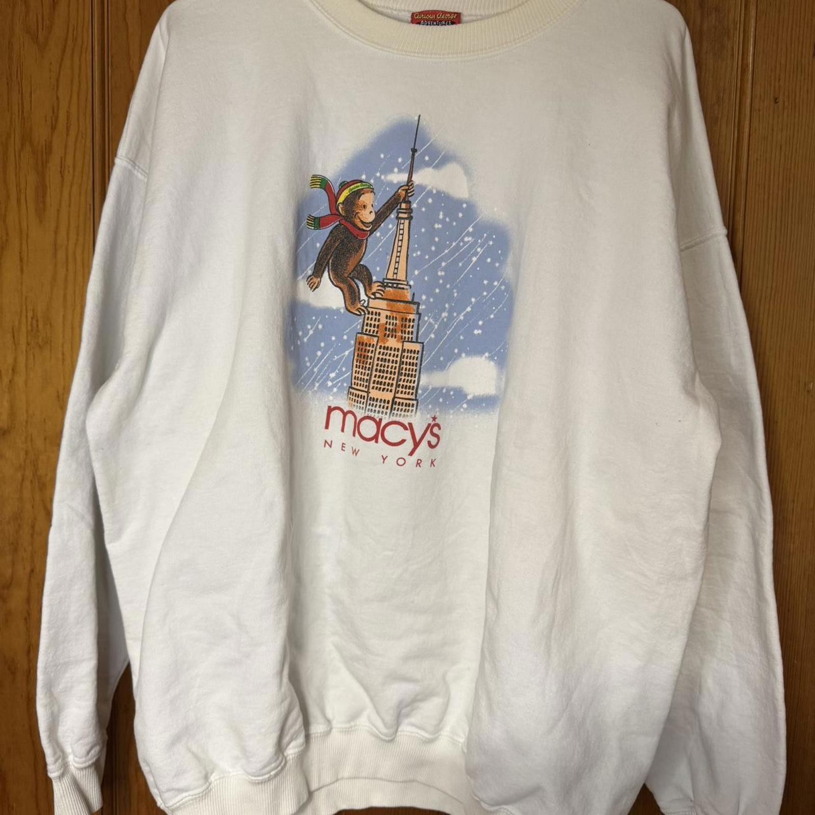 Macys GRAIL Vintage 80s/90s Curious George “Macy’s New York” Size US XL / EU 56 / 4 - 1 Thumbnail