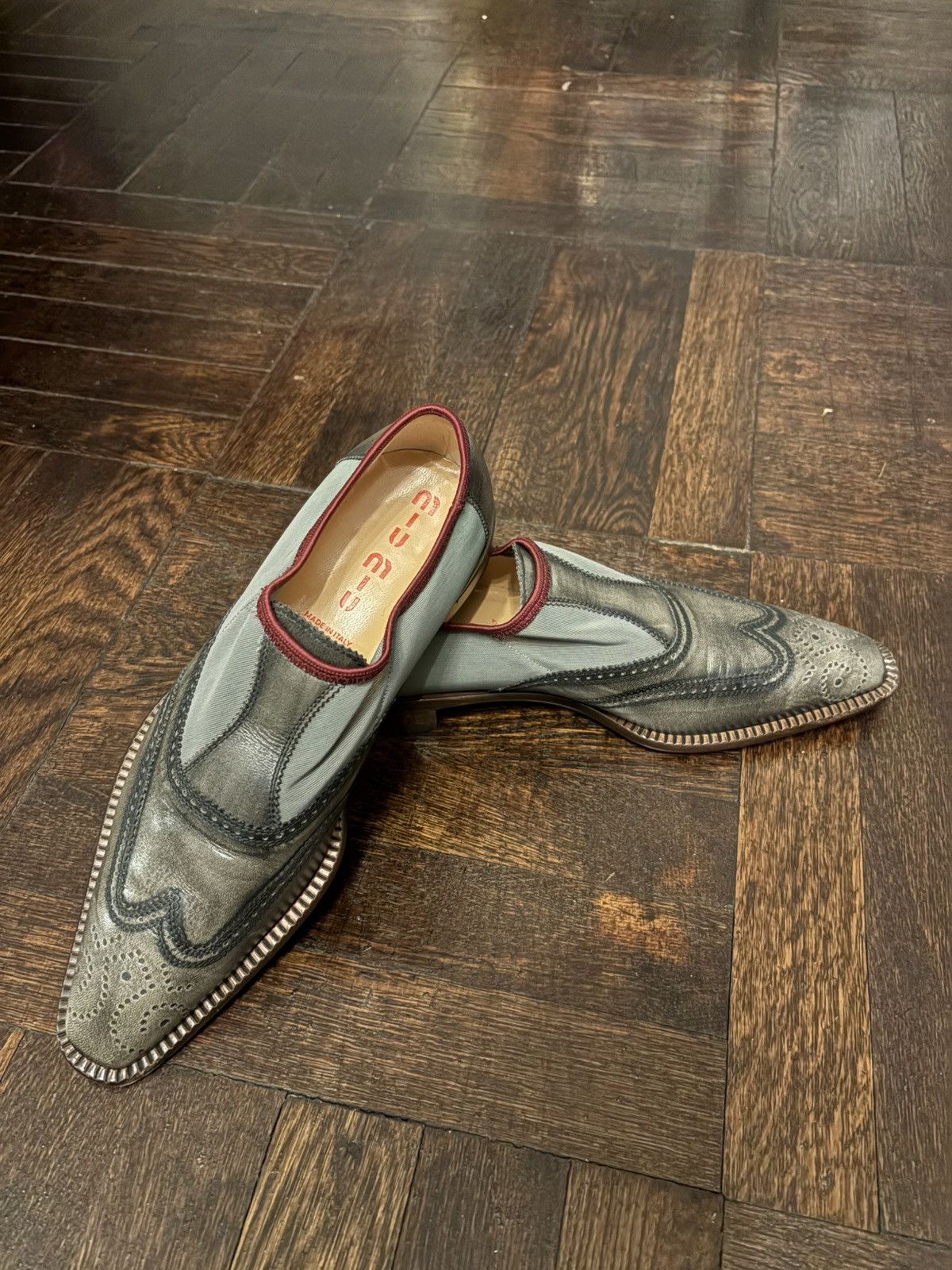 Miu Miu 90s MIU MIU mens hybrid oxfords Size US 7.5 / EU 40-41 - 1 Thumbnail