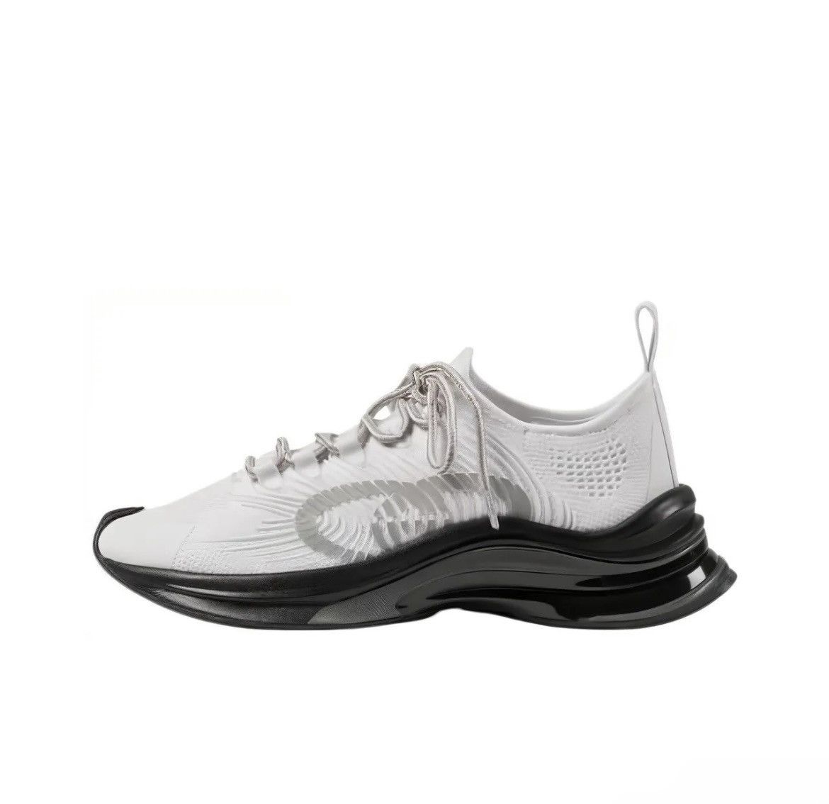 Gucci Gucci Run GG Sneaker White Grey Black Size US 6.5 / IT 36.5 - 2 Thumbnail