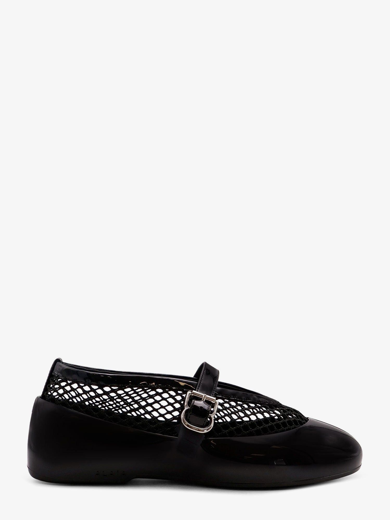 Rubber Flat Mesh Ballerinas