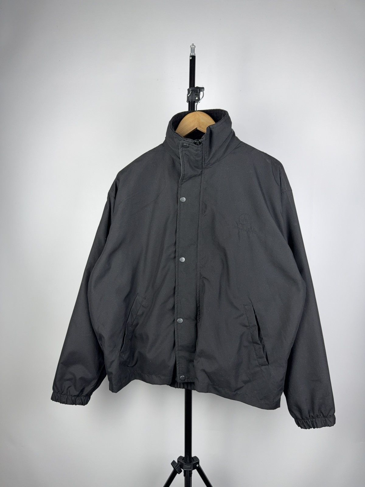 Mercedes-Benz × Vintage Official Mercedes bomber Racing Black F1 Big Logo 90s Rare Size US L / EU 52-54 / 3 - 1 Thumbnail