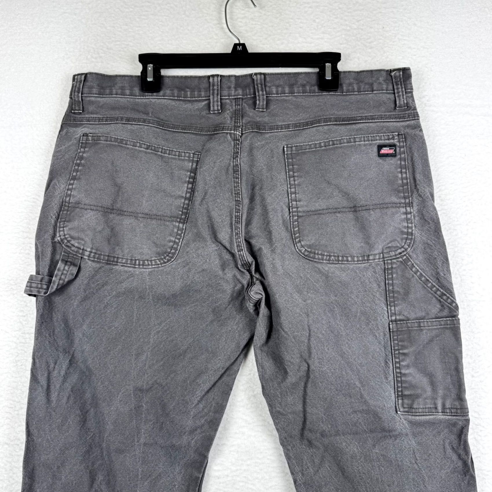 Dickies Dickies Carpenter Pants Mens 38x30 Gray Duck Canvas 5-Pocket Cargo Workwear Straight Leg Size US 38 / EU 54 - 2 Thumbnail