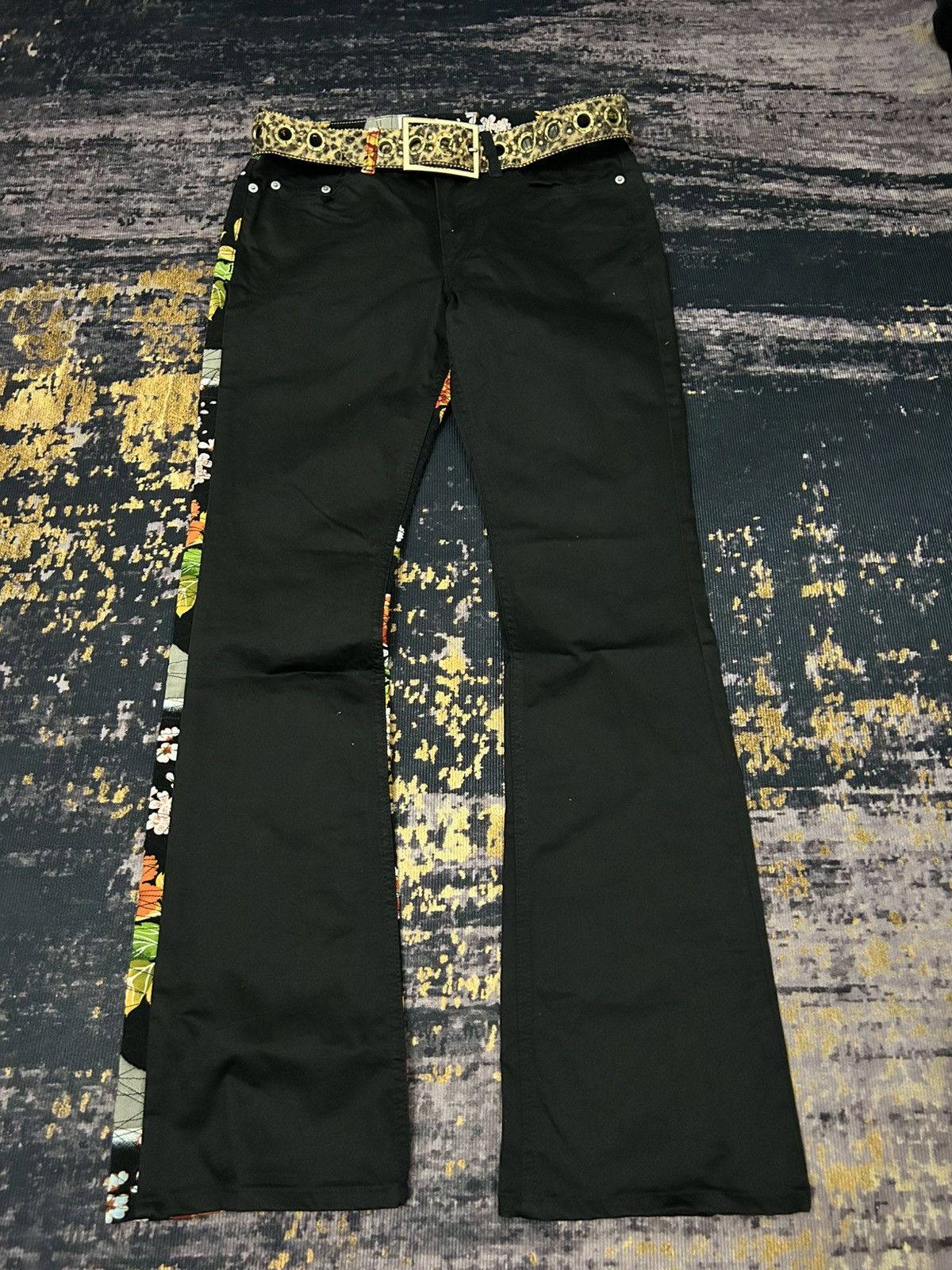 Japanese Brand Japanese Brand Glamdy Flower Motive Restructure Flare Pants Size US 32 / EU 48 - 5 Thumbnail