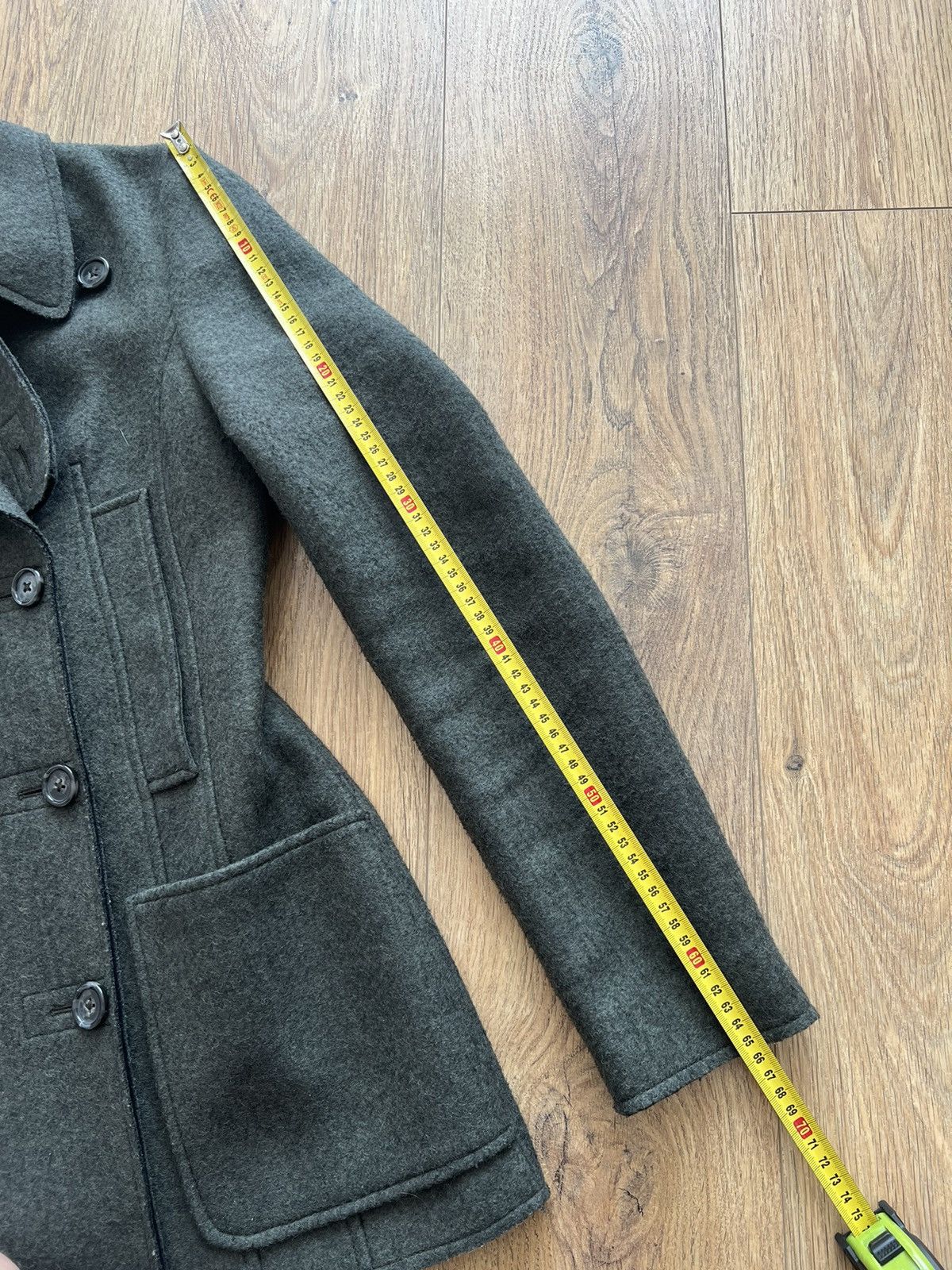 Maison Margiela Maison Margiela ss13 wool peacoat double breasted dark khaki Size M / US 6-8 / IT 42-44 - 12 Thumbnail