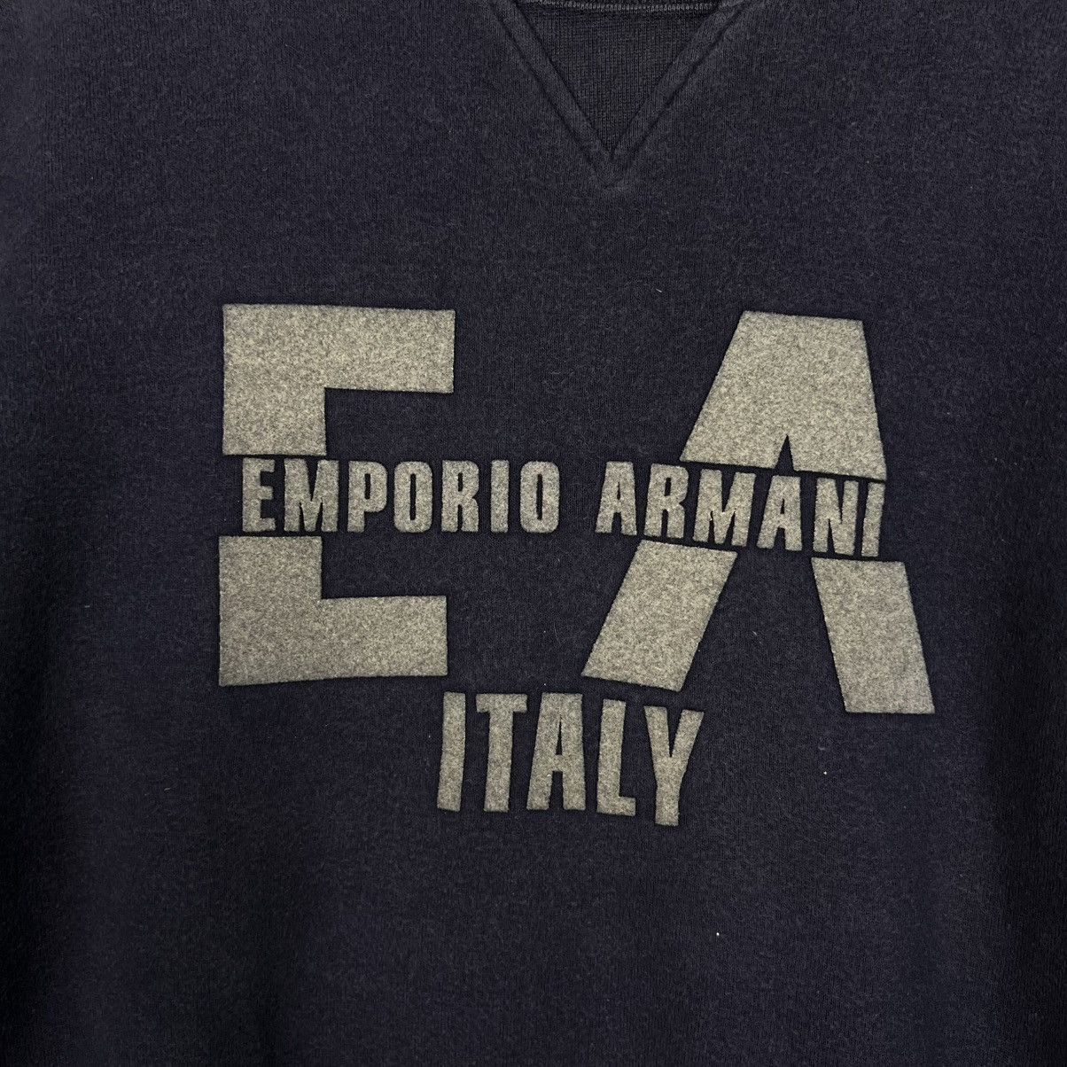 Emporio Armani EMPORIO ARMANI ITALY Cropped Crewneck Sweatshirt #4023-C183 Size M / US 6-8 / IT 42-44 - 3 Thumbnail