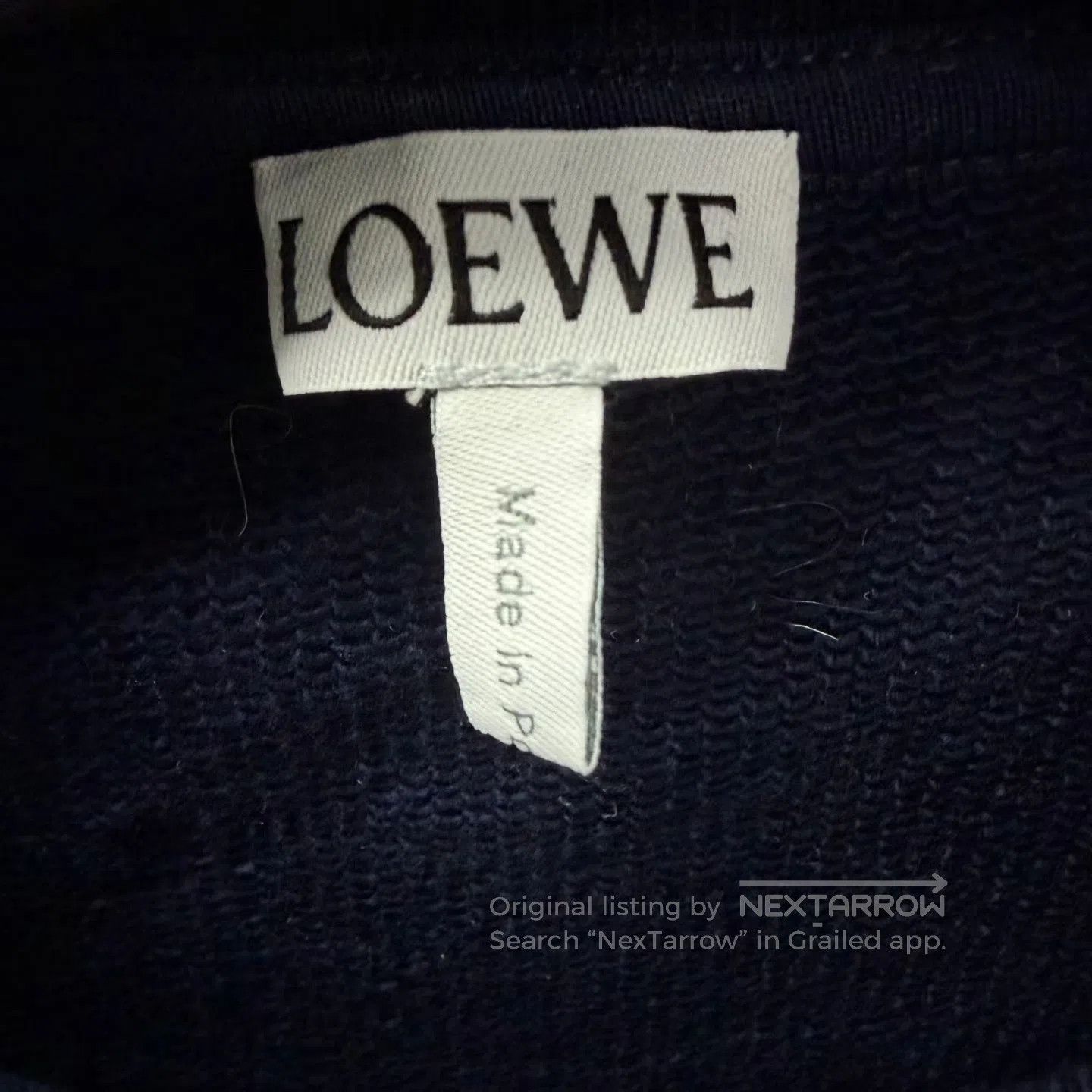 Loewe Loewe Blue and White Embroidered Logo Sweatshirt| Size 25" / US 0 / IT 36 - 5 Thumbnail