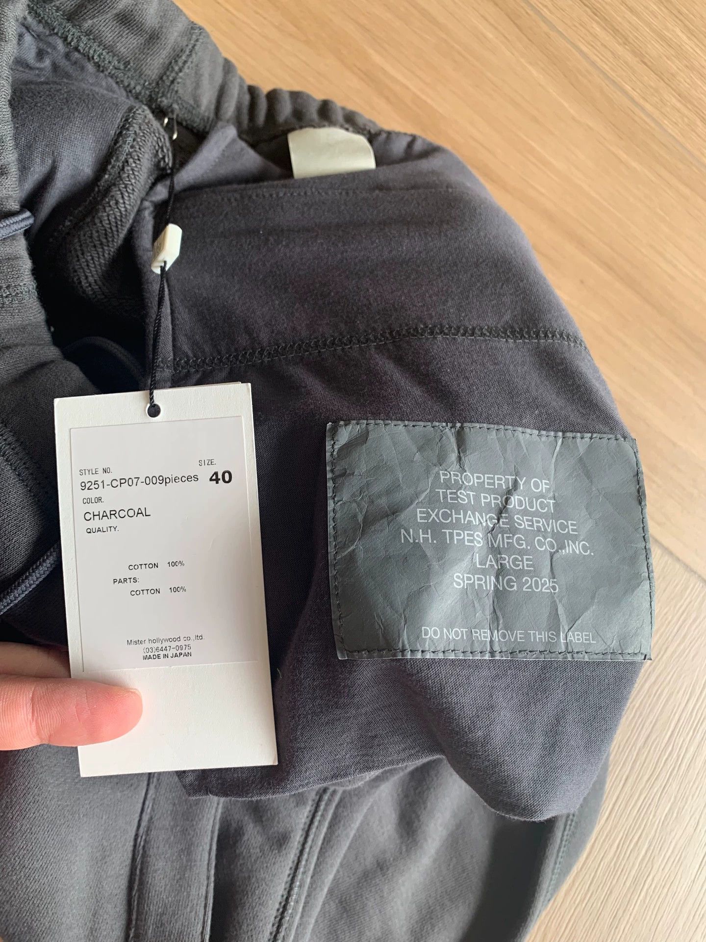 N.Hoolywood N.HOOLYWOOD TEST SERVICE PANTS 25SS Charcoal 40 Size US 26 / EU 42 - 5 Thumbnail
