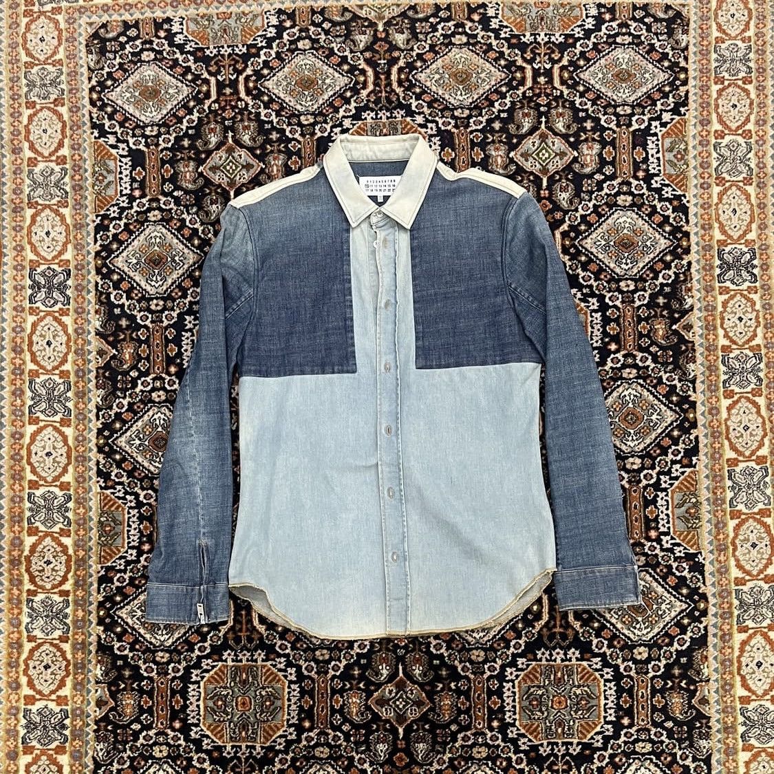 Maison Margiela Maison Margiela Patchwork Denim Shirts Size US S / EU 44-46 / 1 - 1 Thumbnail