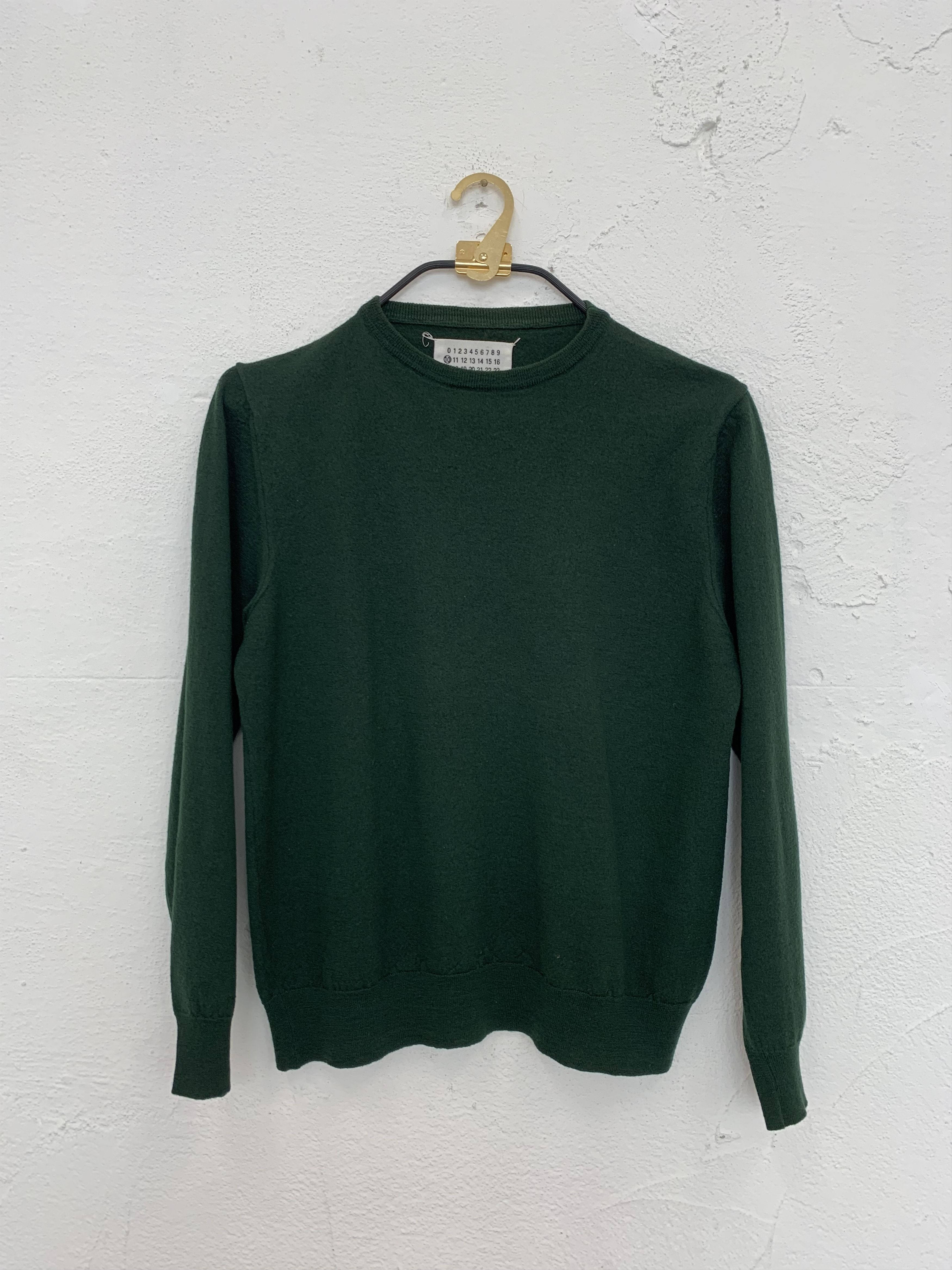 image of Maison Margiela Sweater in Dark Green, Men's (Size Small)