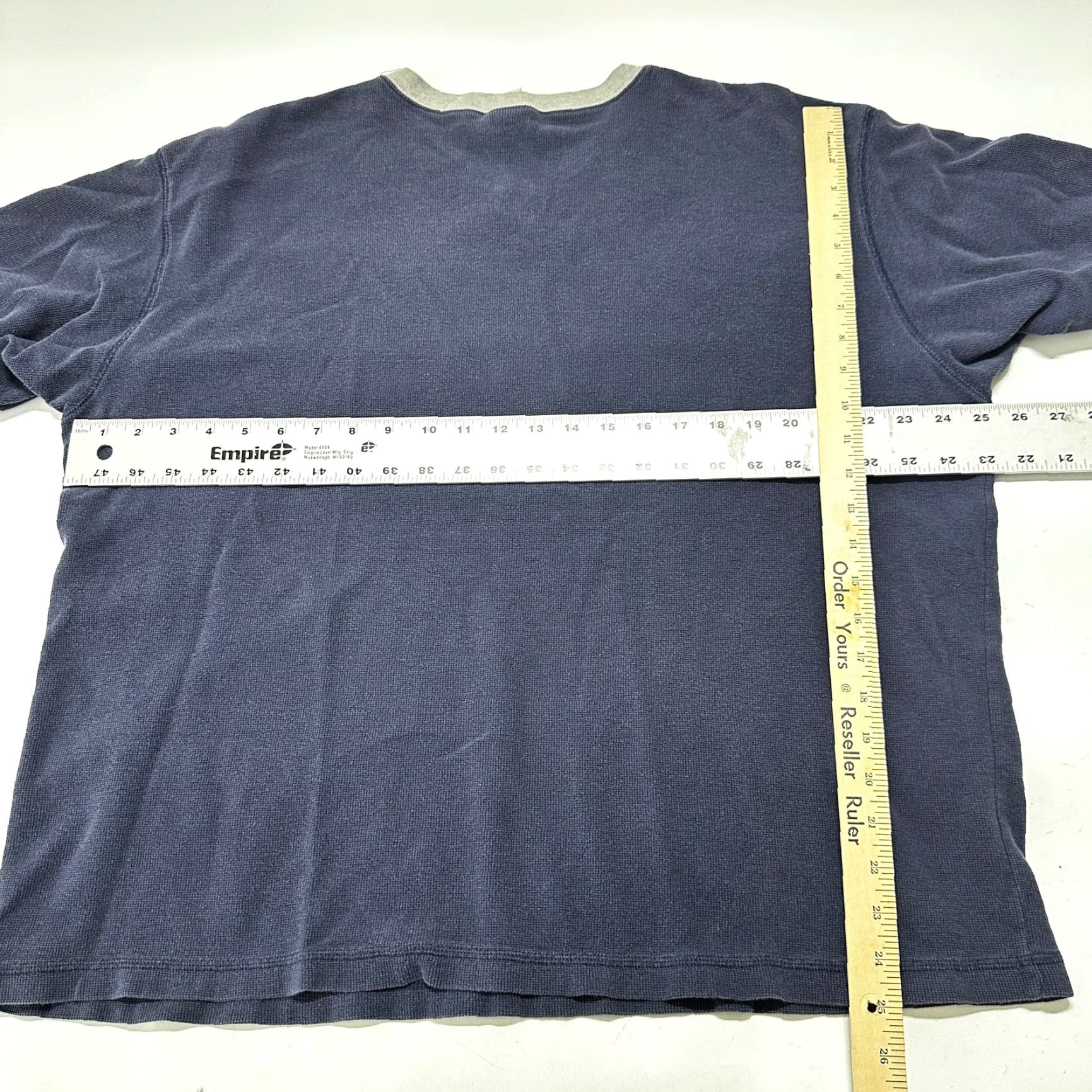 Old Navy Y2K Vintage Old Navy T-Shirt Men 2XL Blue V-Neck Short Sleeve 100% Cotton Shirt Size US XXL / EU 58 / 5 - 4 Thumbnail