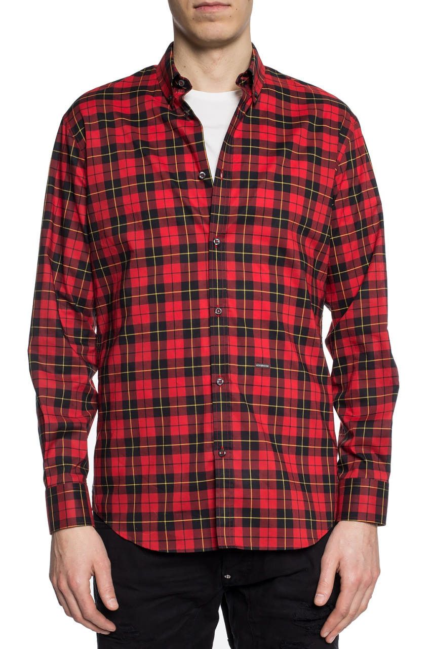 Dsquared2 DSQUARED2 RED CHECKED SHIRT Size US M / EU 48-50 / 2 - 3 Thumbnail
