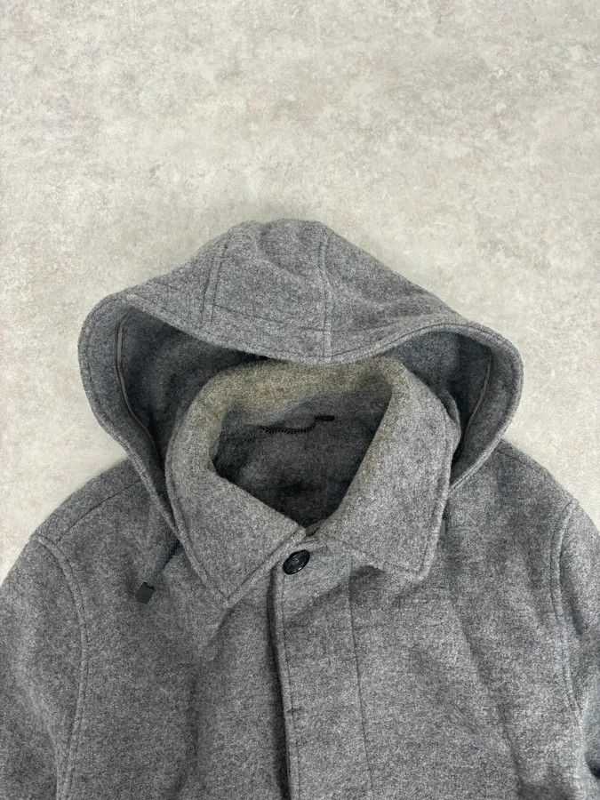 Yves Saint Laurent 2000s Yves Saint Laurent Grey Long Wool Jacket Size US M / EU 48-50 / 2 - 4 Thumbnail